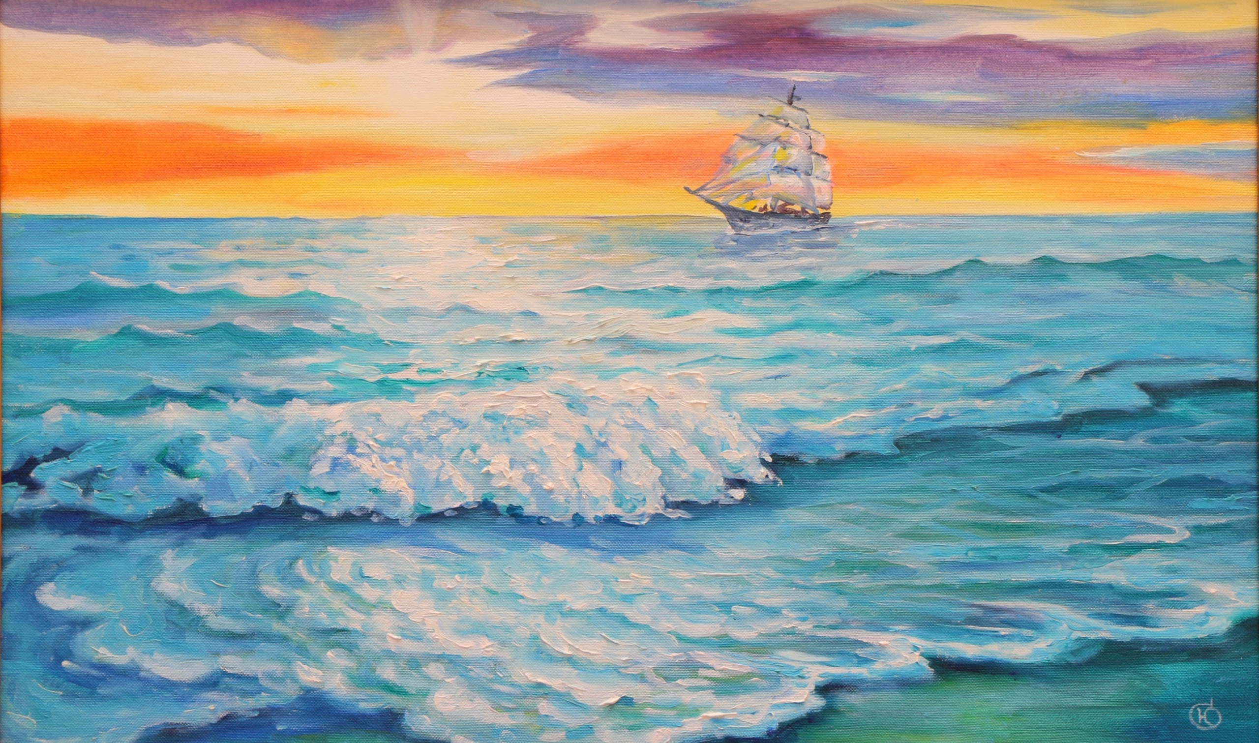 Морские пейзажи. Продажа картин маслом на холсте в г. Ялта