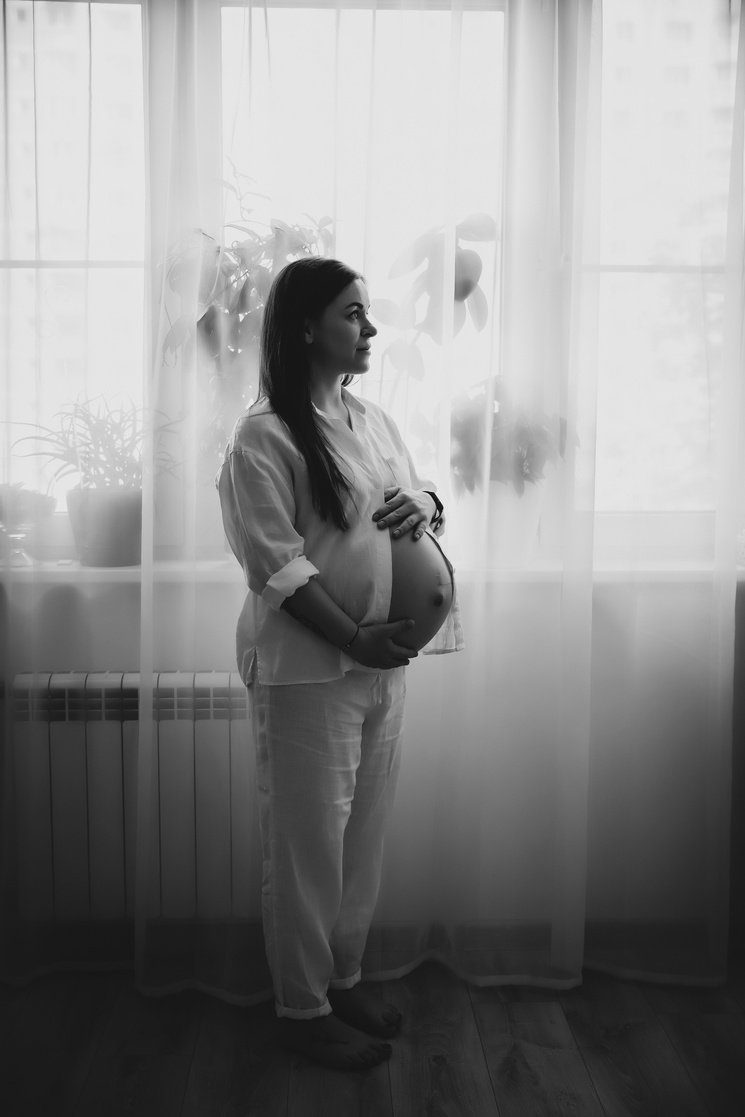 Фотосессия беременности дома с семьей. Семейный и женский фотограф в Москве Надежда Воробьева