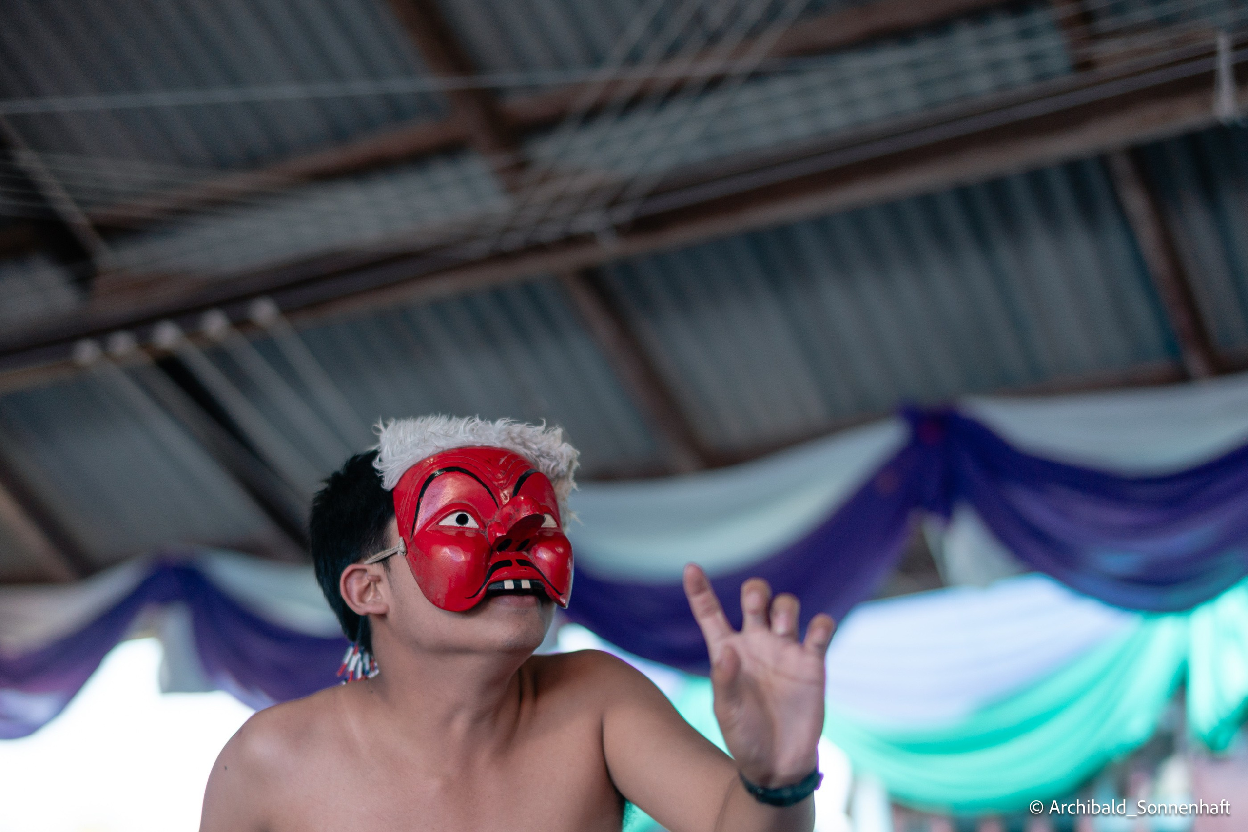 Thai monk. Photographer in Guangzhou, China. Archibald Sonnenhaft