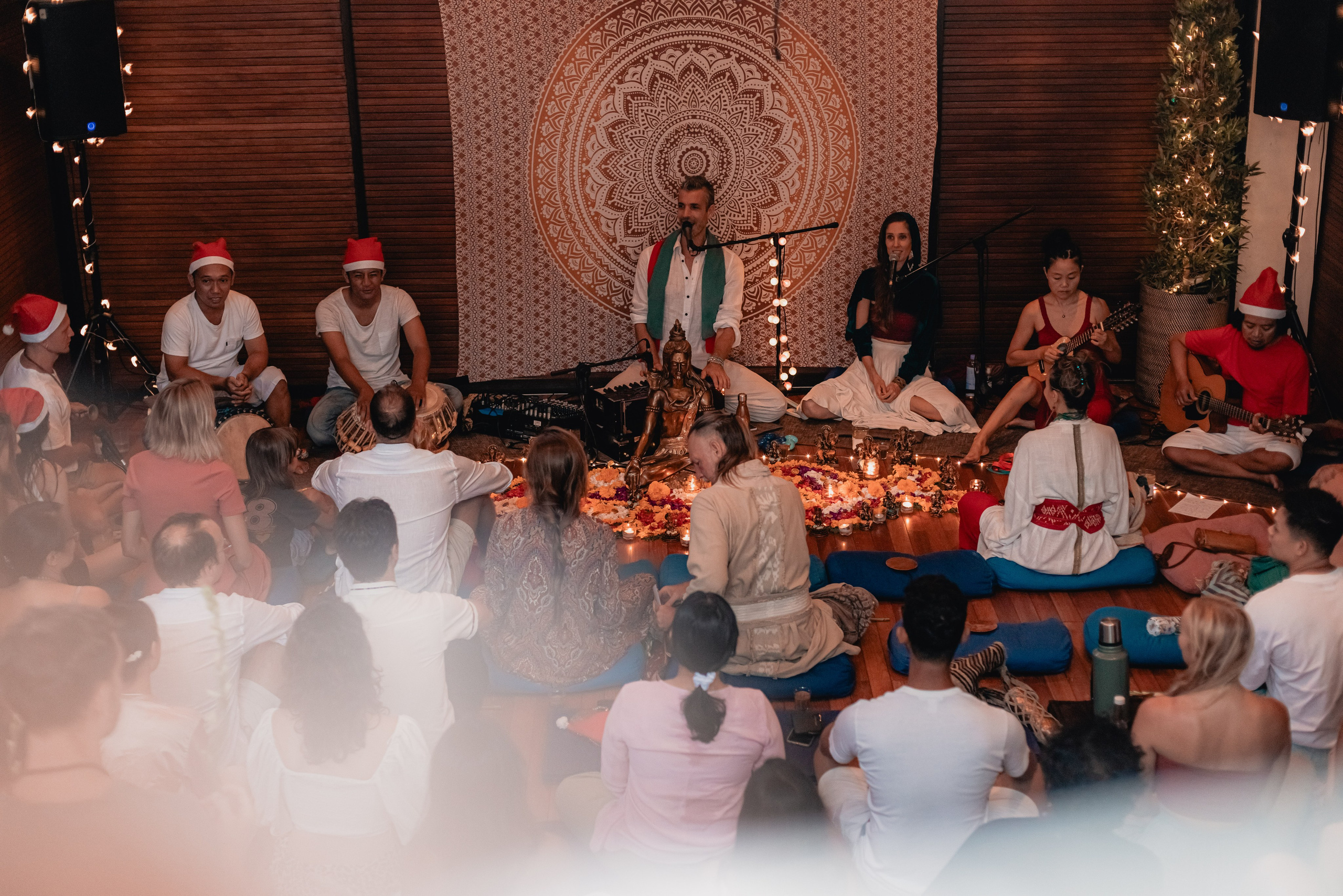 Christmas kirtan w Bhakti Bliss family. Mariam Bagdasaryan