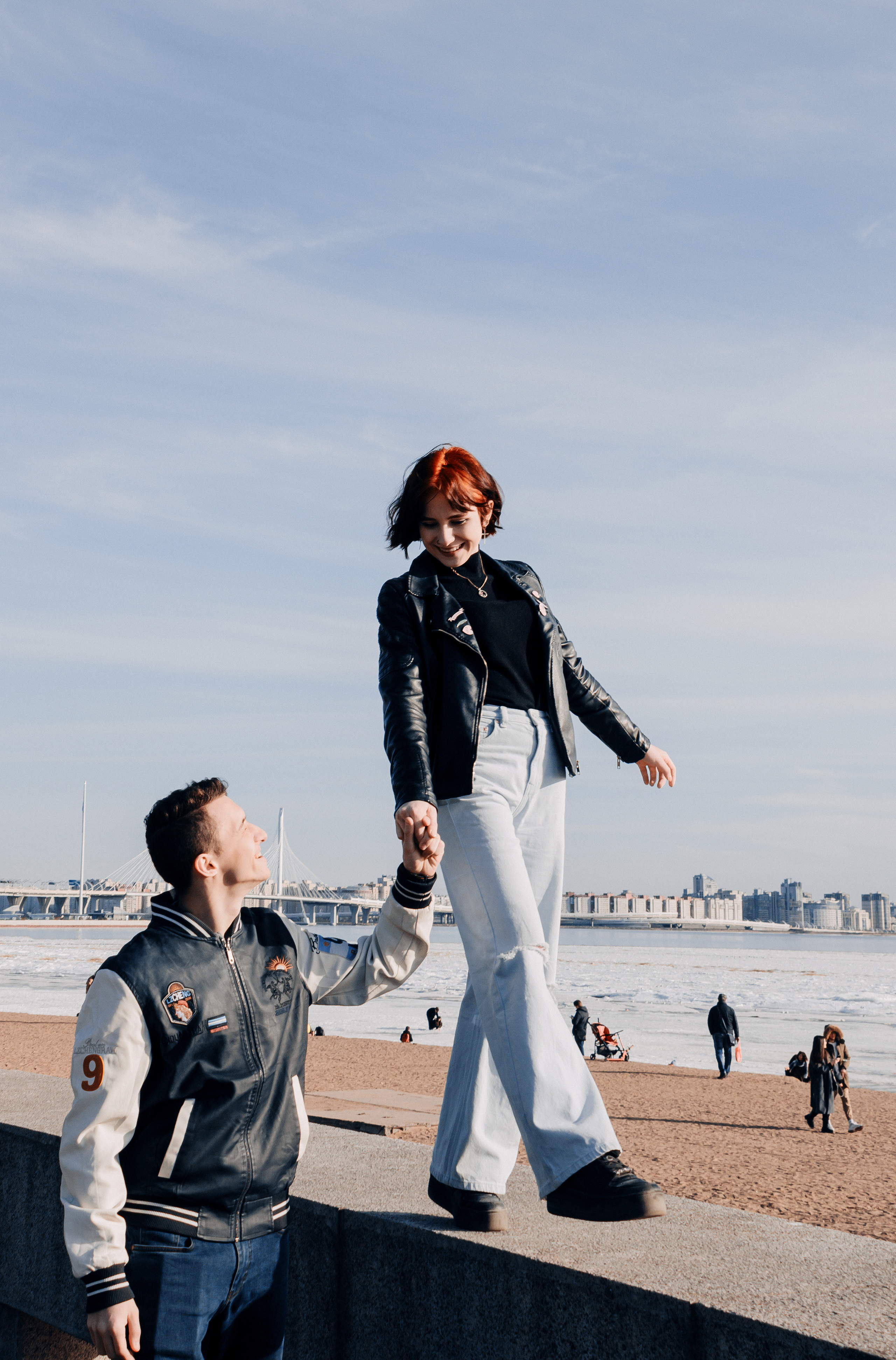 Прогулочная фотосессия в СПБ. Семейный и свадебный фотограф в Петербурге Евгения и Николай Шевчук