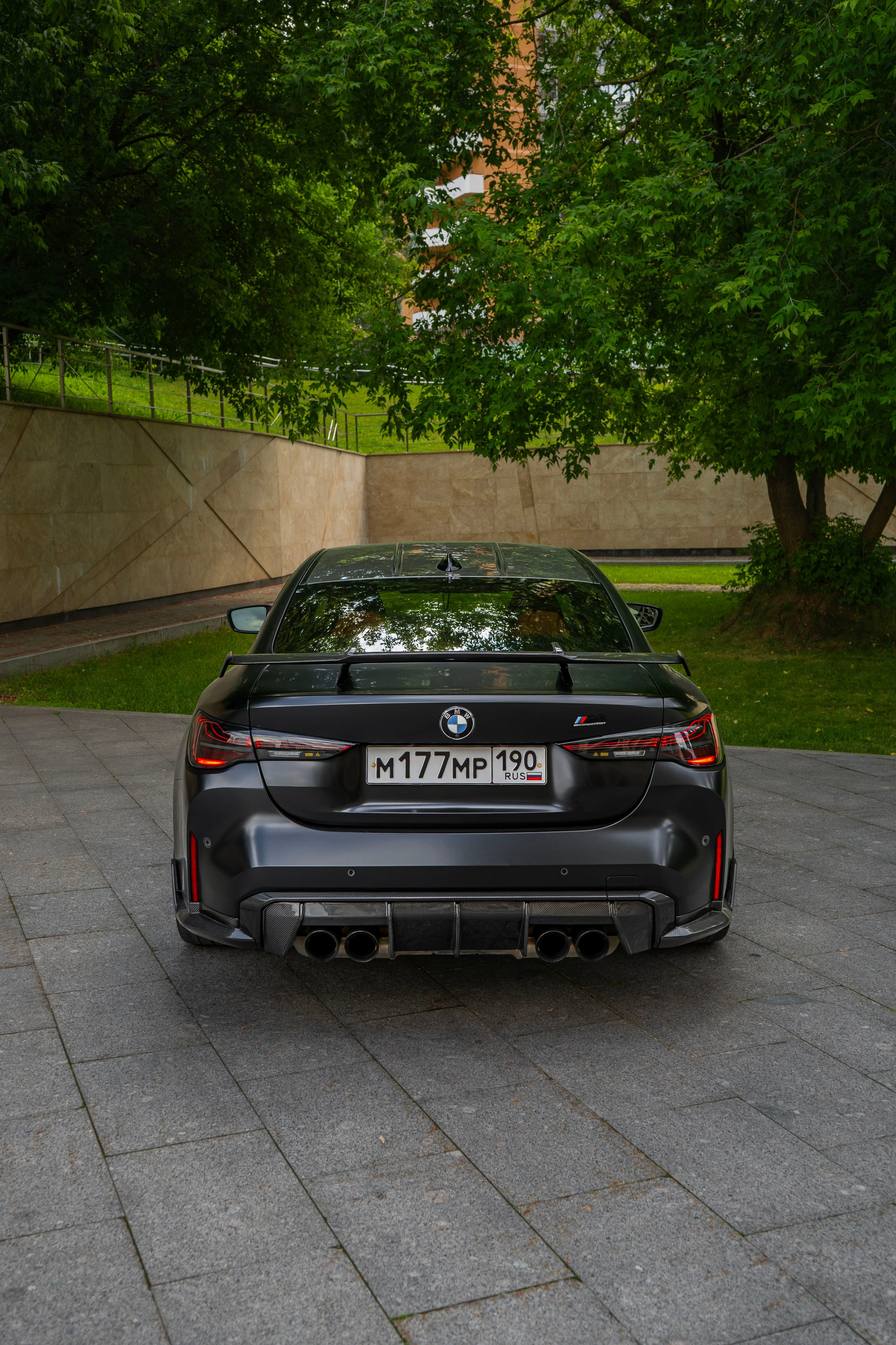 BMW M4 (Black matte). Автомобильный фотограф Ногинск Денис Городок