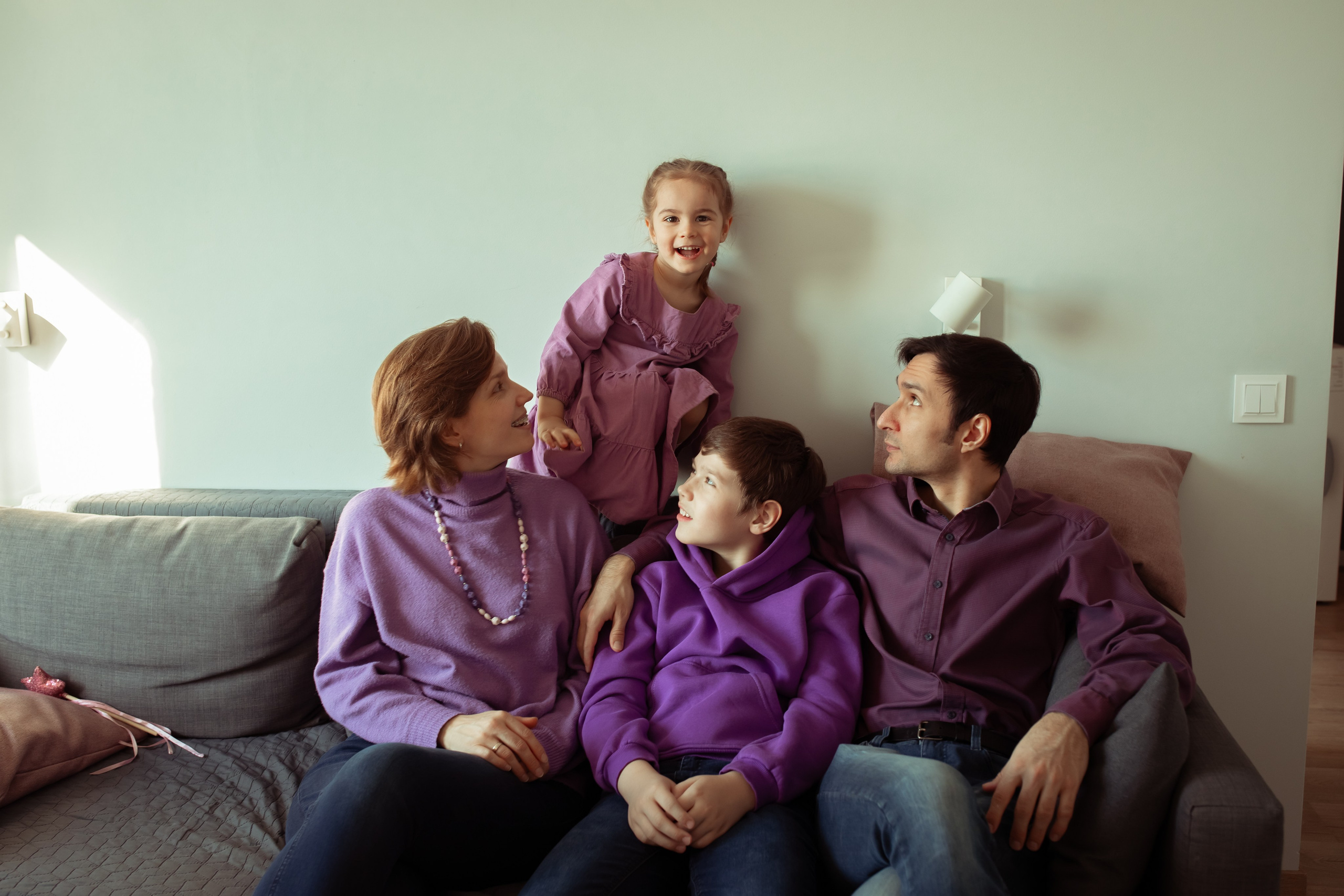 Александра, Максим, Евгений и Ксюша. Семейный и детский фотограф в Москве Дорогова Екатерина