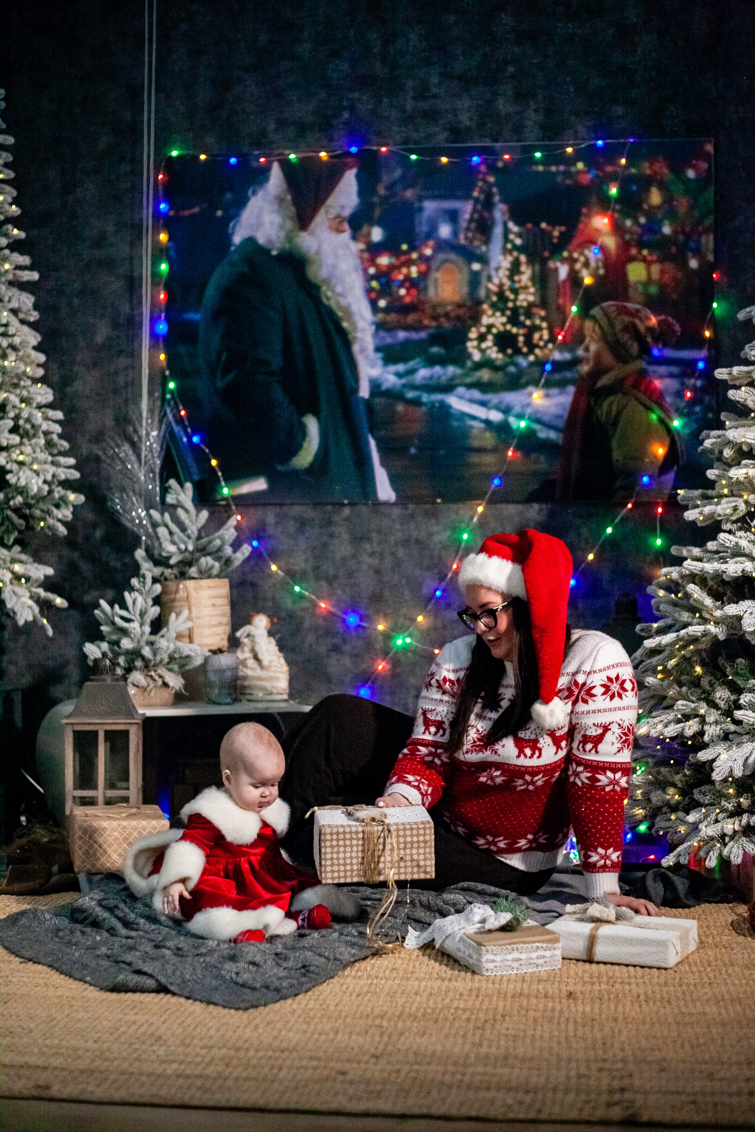 Ульяна и ее семья новый год 2024. Свадебный и семейный фотограф в Армавире