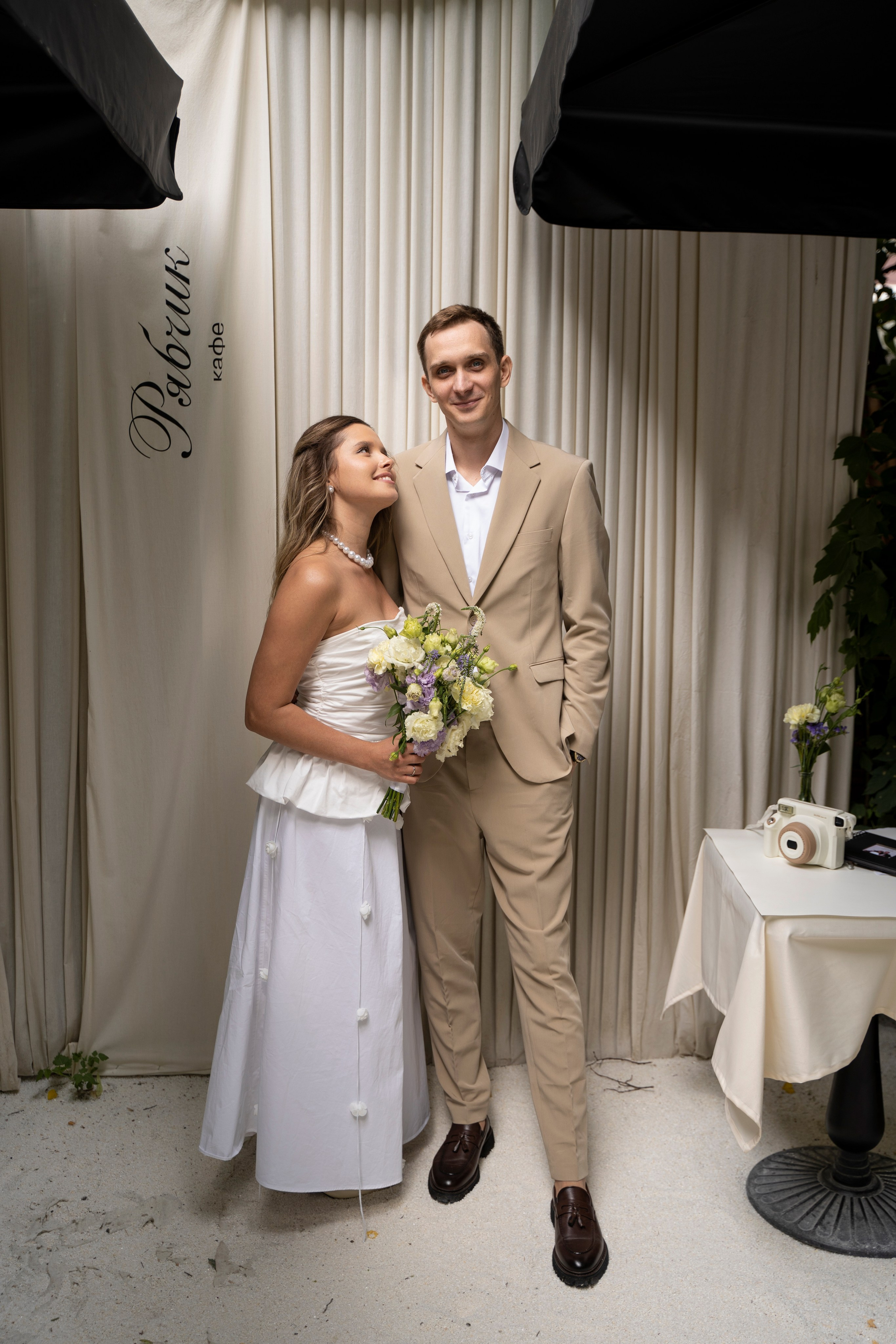 Елена и Владимир. Камерная свадьба в кафе «Рябчик»