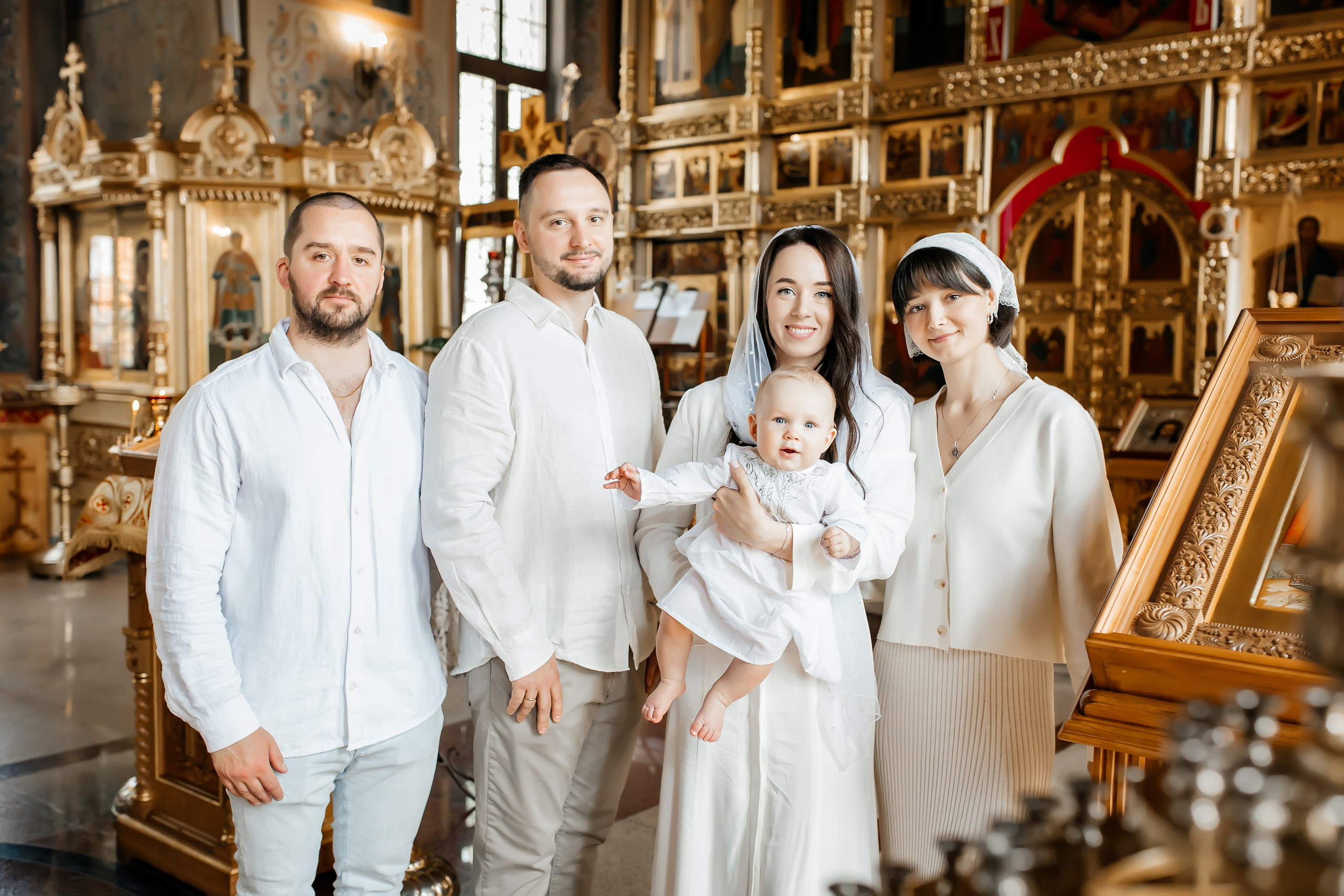 Крещение Артемия в Храме Николая Чудотворца в Ангелово. Фотограф на крещение и венчание Москва  Надежда Баланина