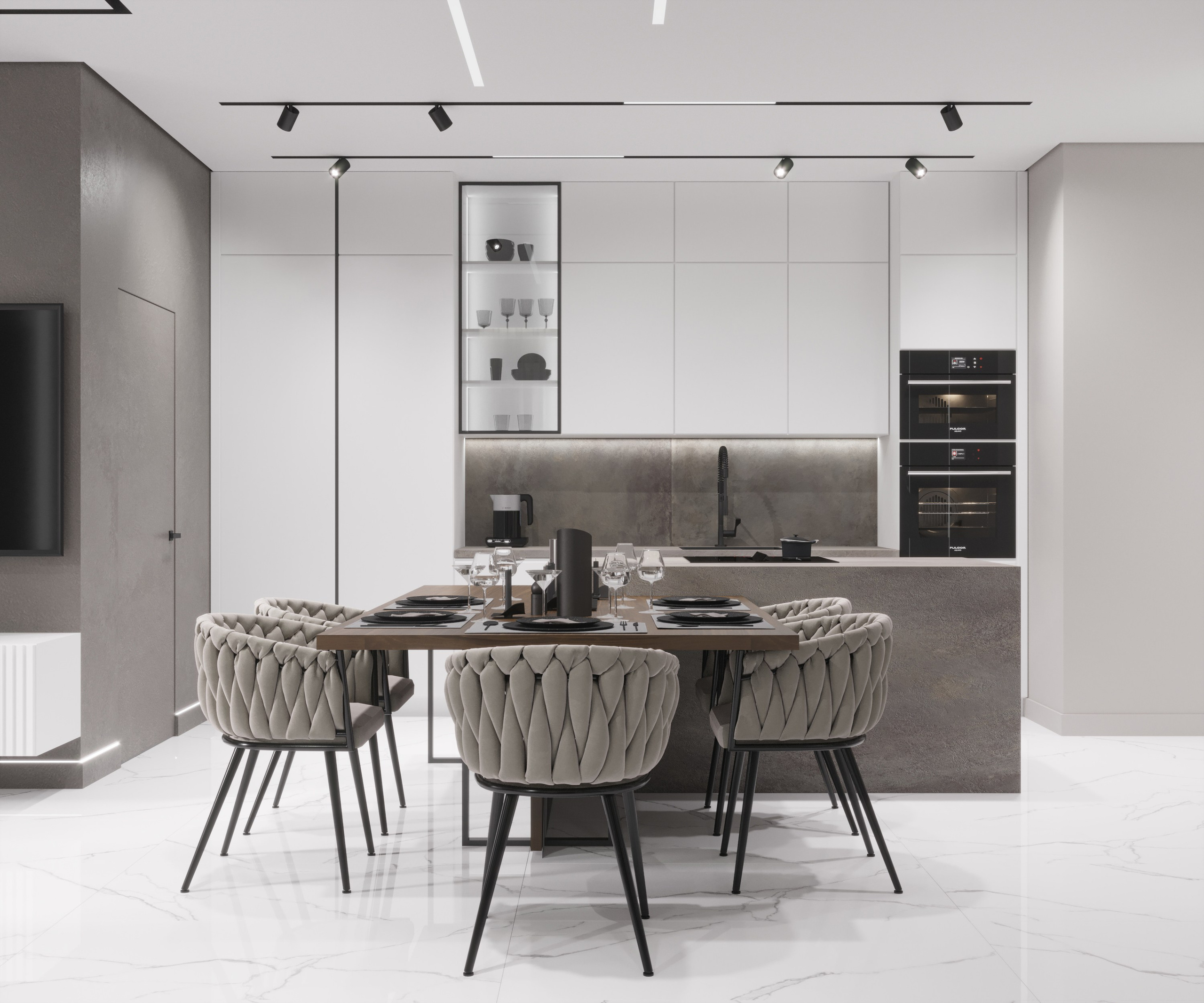 Дизайн - проект таунхауса под городом Екатеринбургом. Анастасия Дремина DREMINA INTERIORS