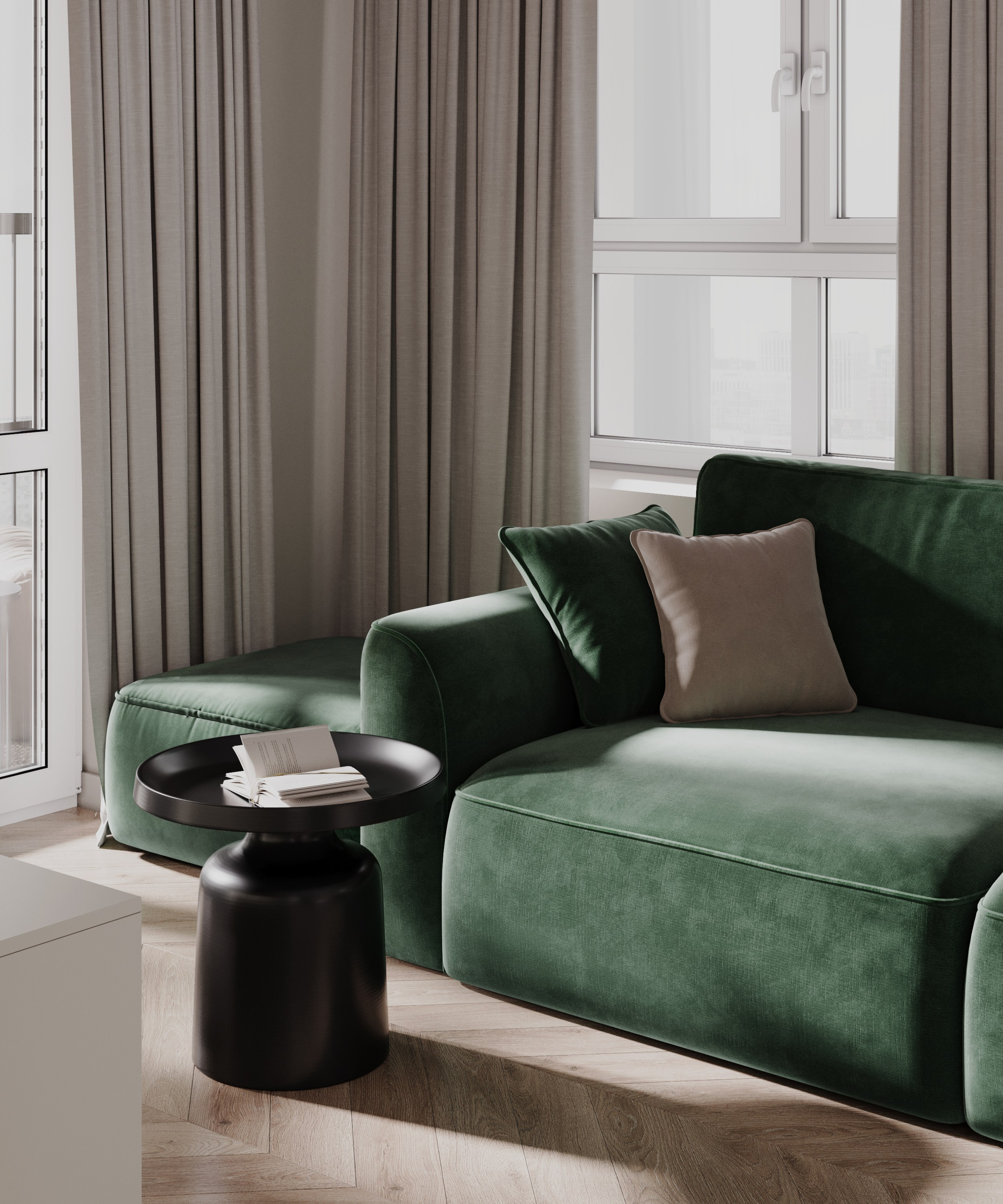 EKAT PARK, 50 m². Анастасия Дремина DREMINA INTERIORS