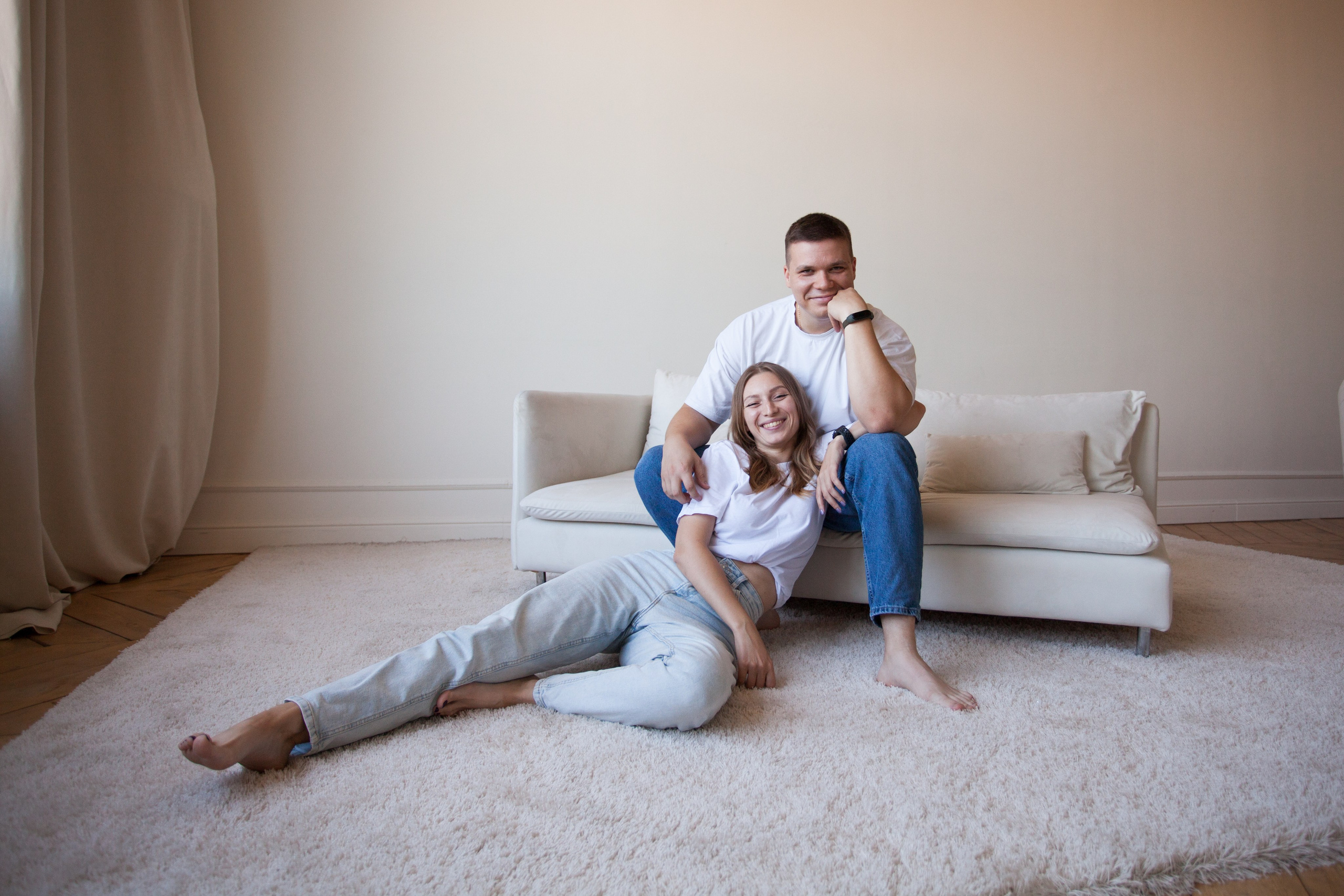 Женя и Кристина минимализм. Семейный и детский фотограф в Краснодаре Брусилова Марина