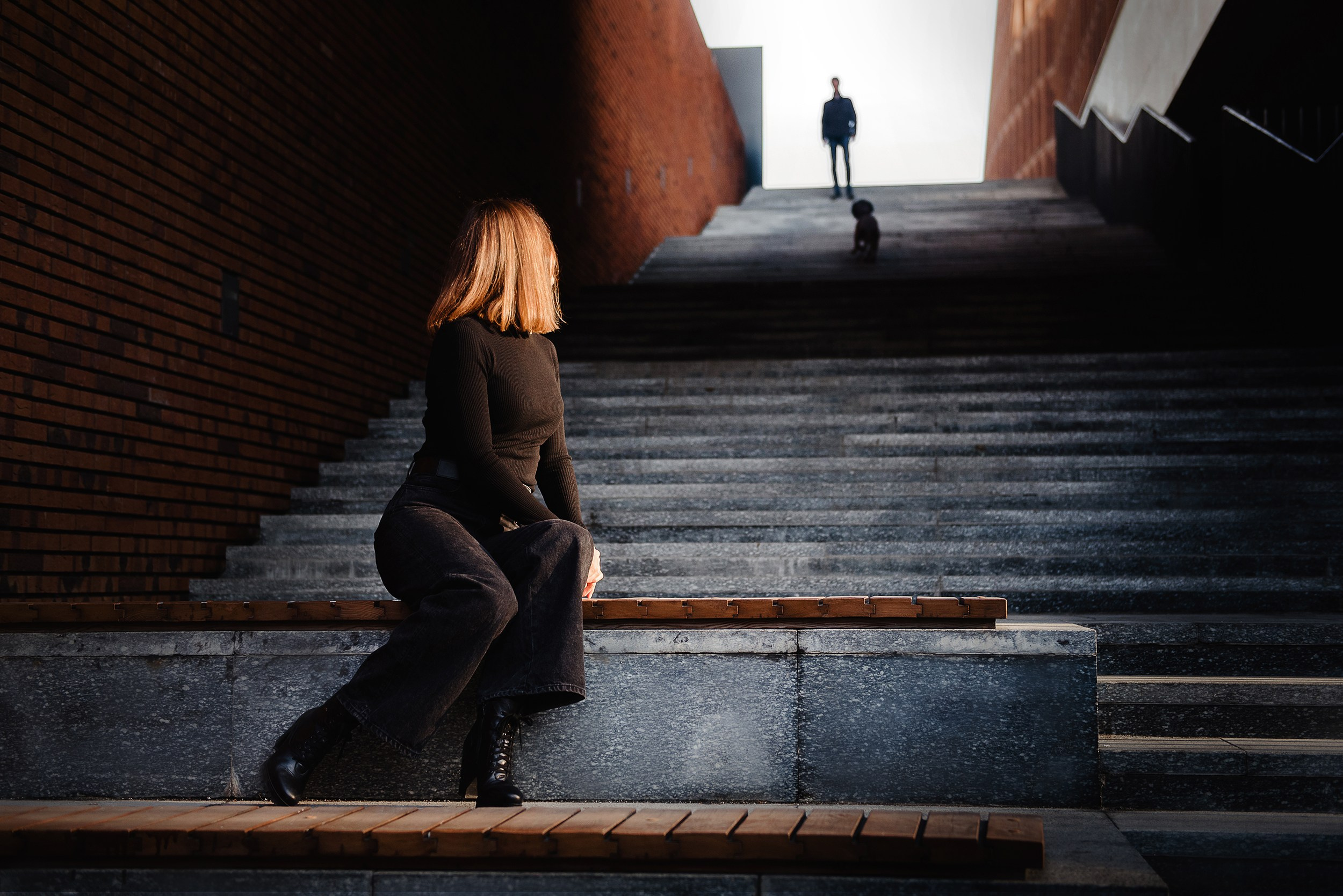Катя, Дима и Дакота. Городская Love Story. Семейный Фотограф в Москве Ирина Хохлова