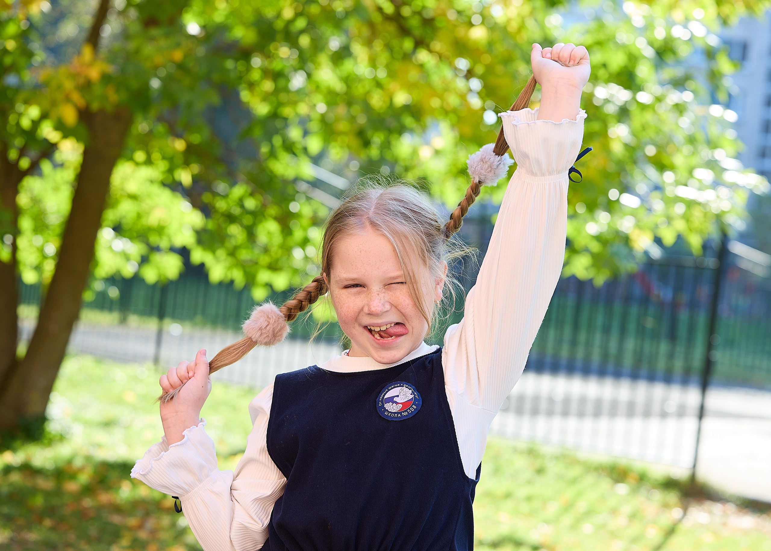 Осенняя съёмка в школе