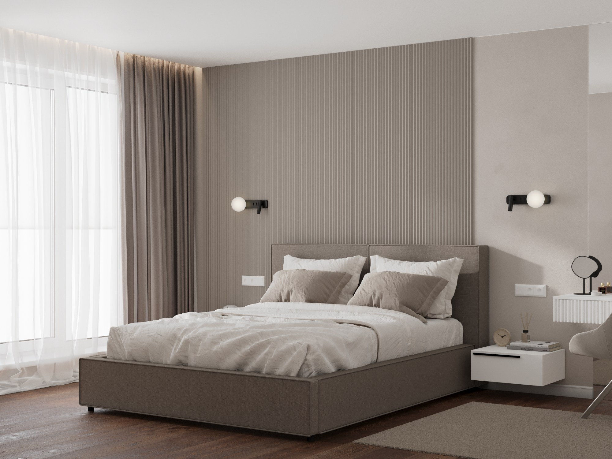 Проект квартиры в Хрустальном парке. 3D-дизайнер Кристина Пуляевская