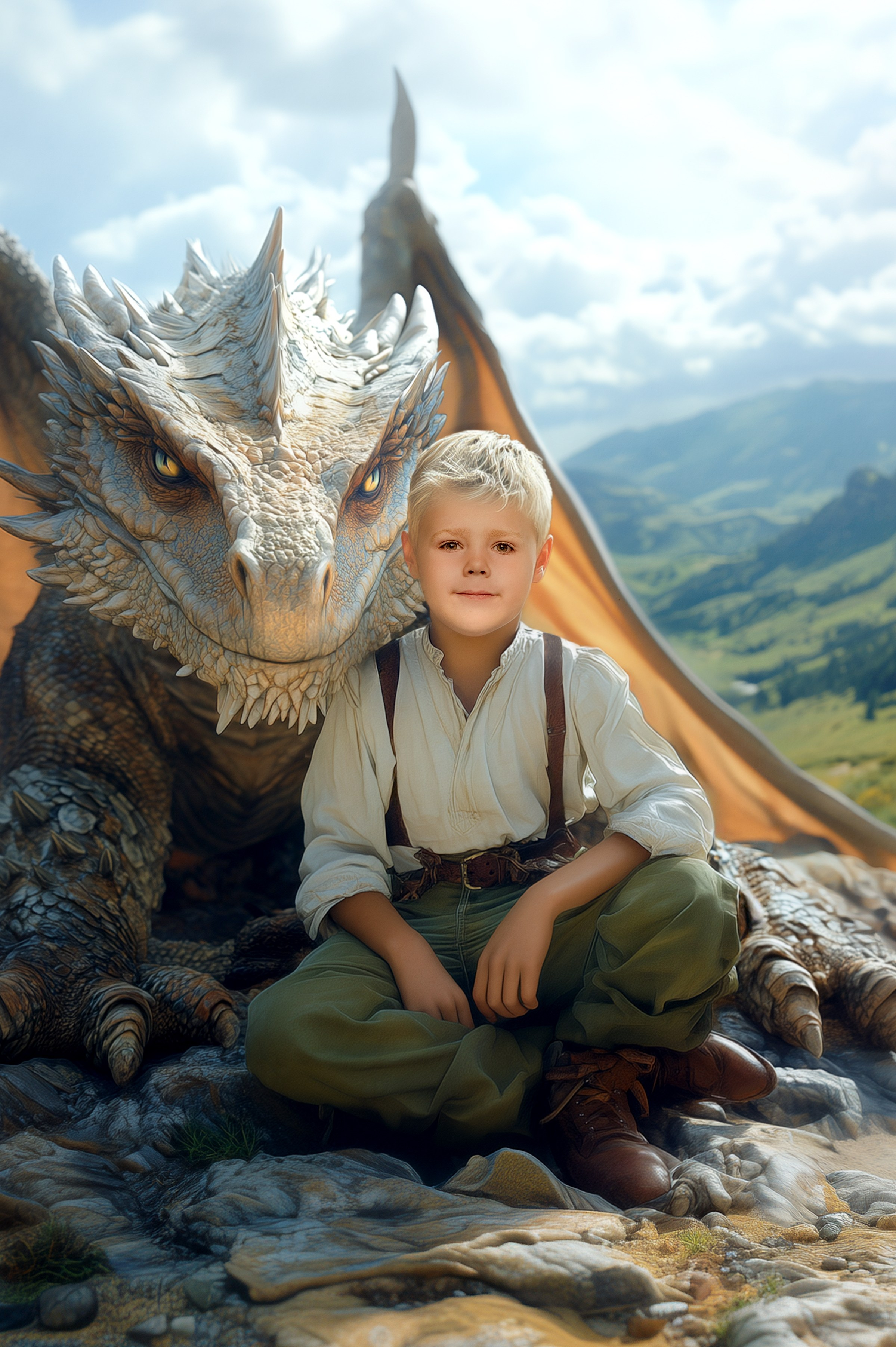 Нейрофото с драконом. Выпускные альбомы в Ставрополе