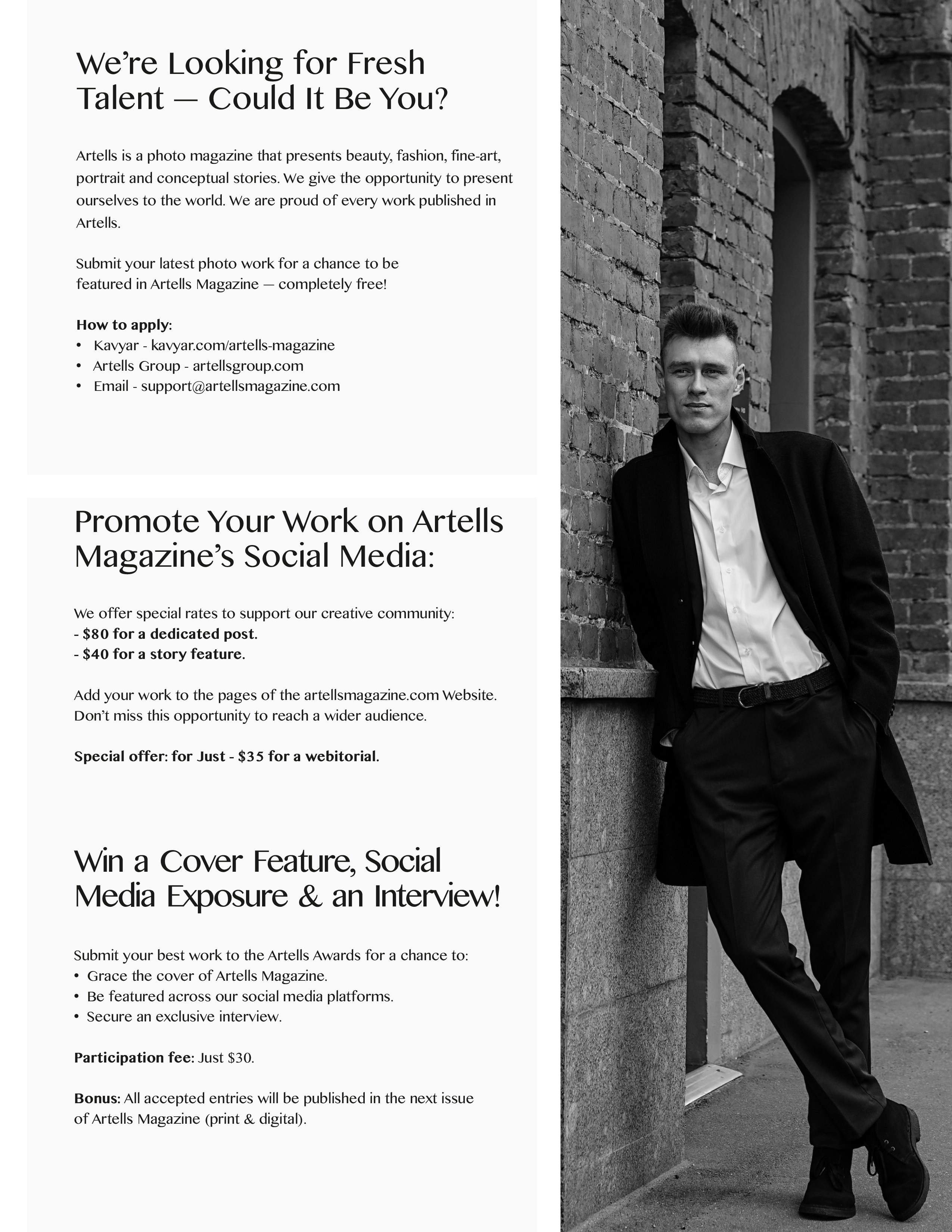 ARTELLS MAGAZINE MEN OCTOBER (Vol 3602), New York, NY. Эля Иванова — честный портрет без позирования в Москве