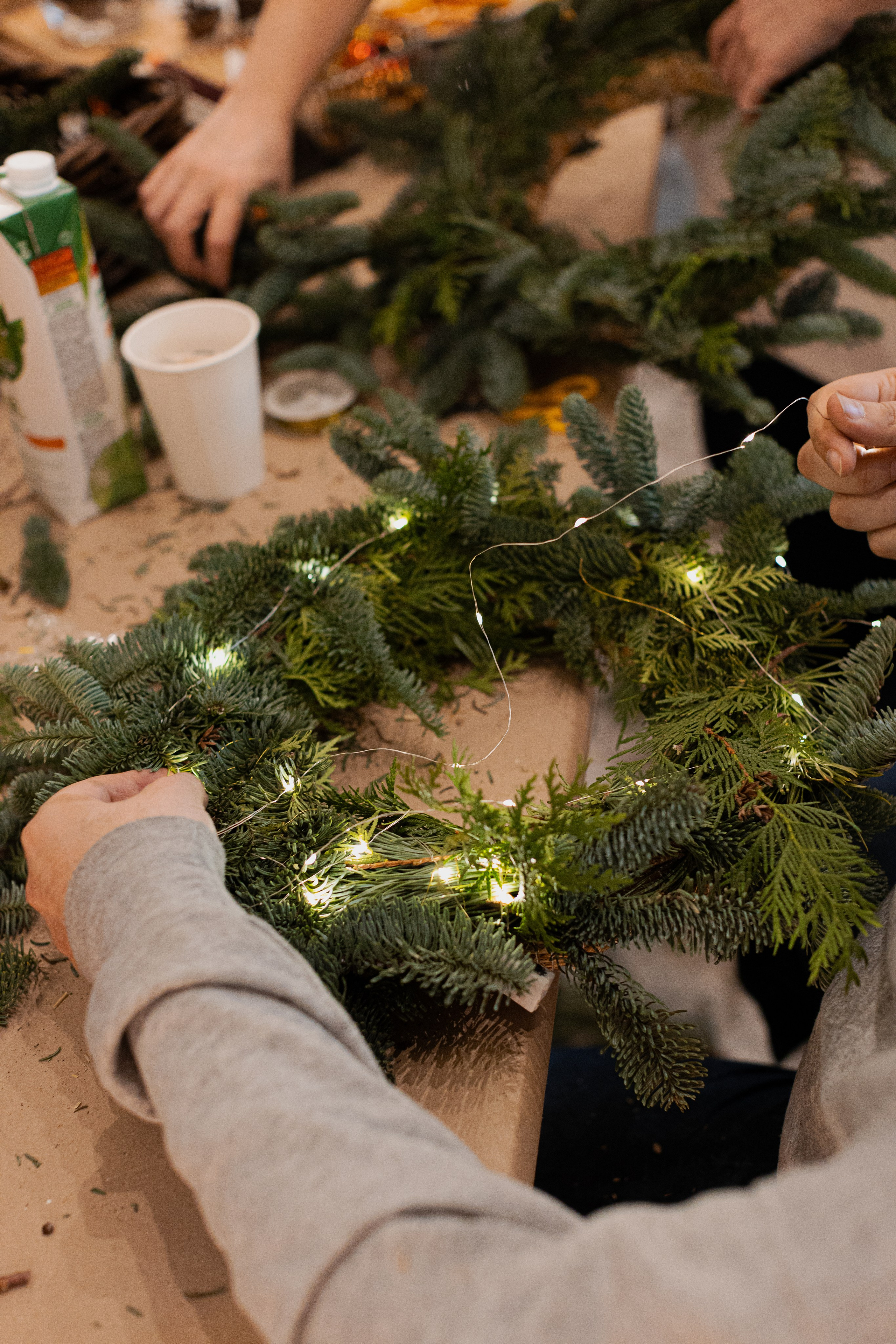 Мк свечи и венок (новогодний корпоратив). Анастасия Ракчеева Художник