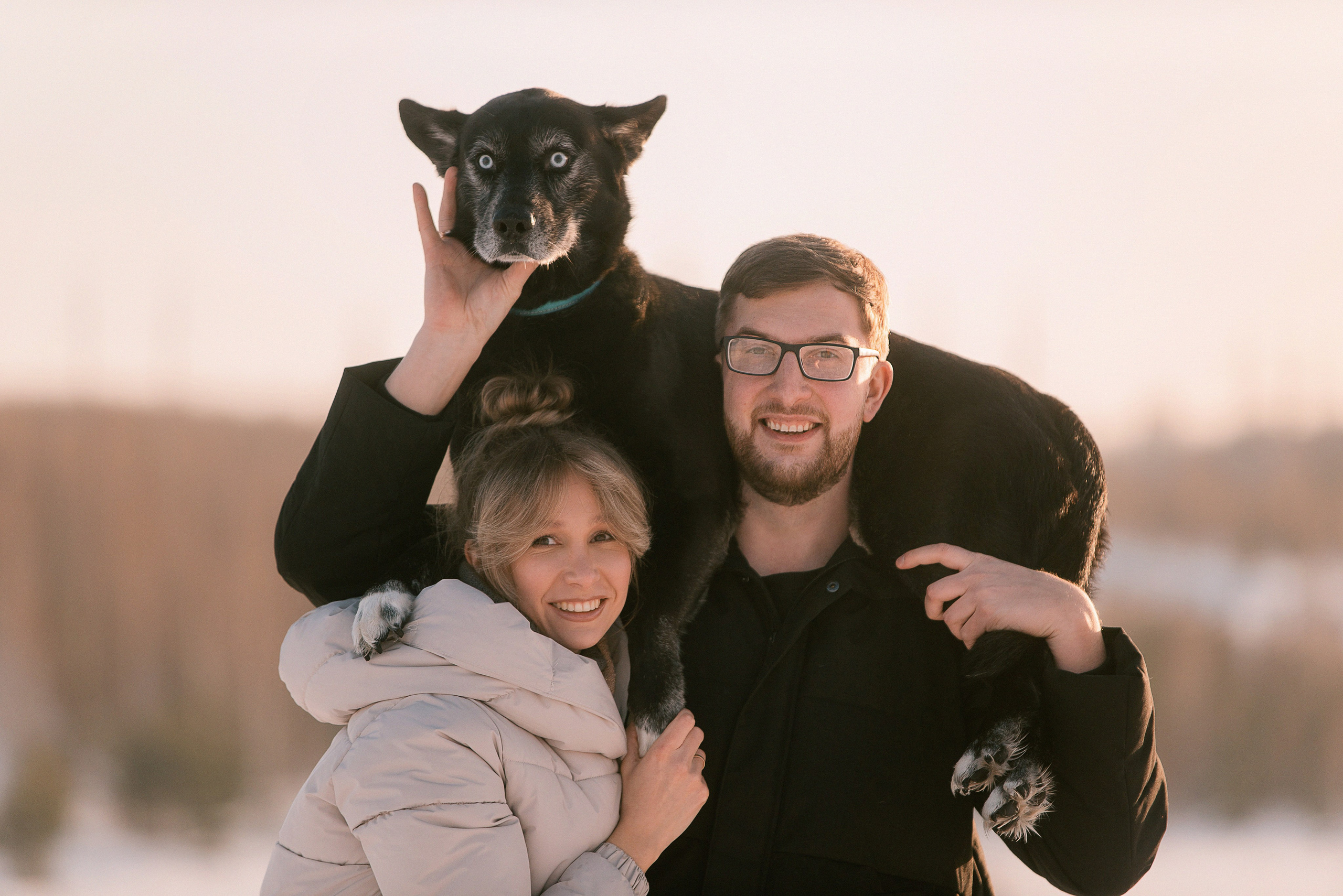 Лариса, Денис и Шепс. Фотограф Анна Тюрина