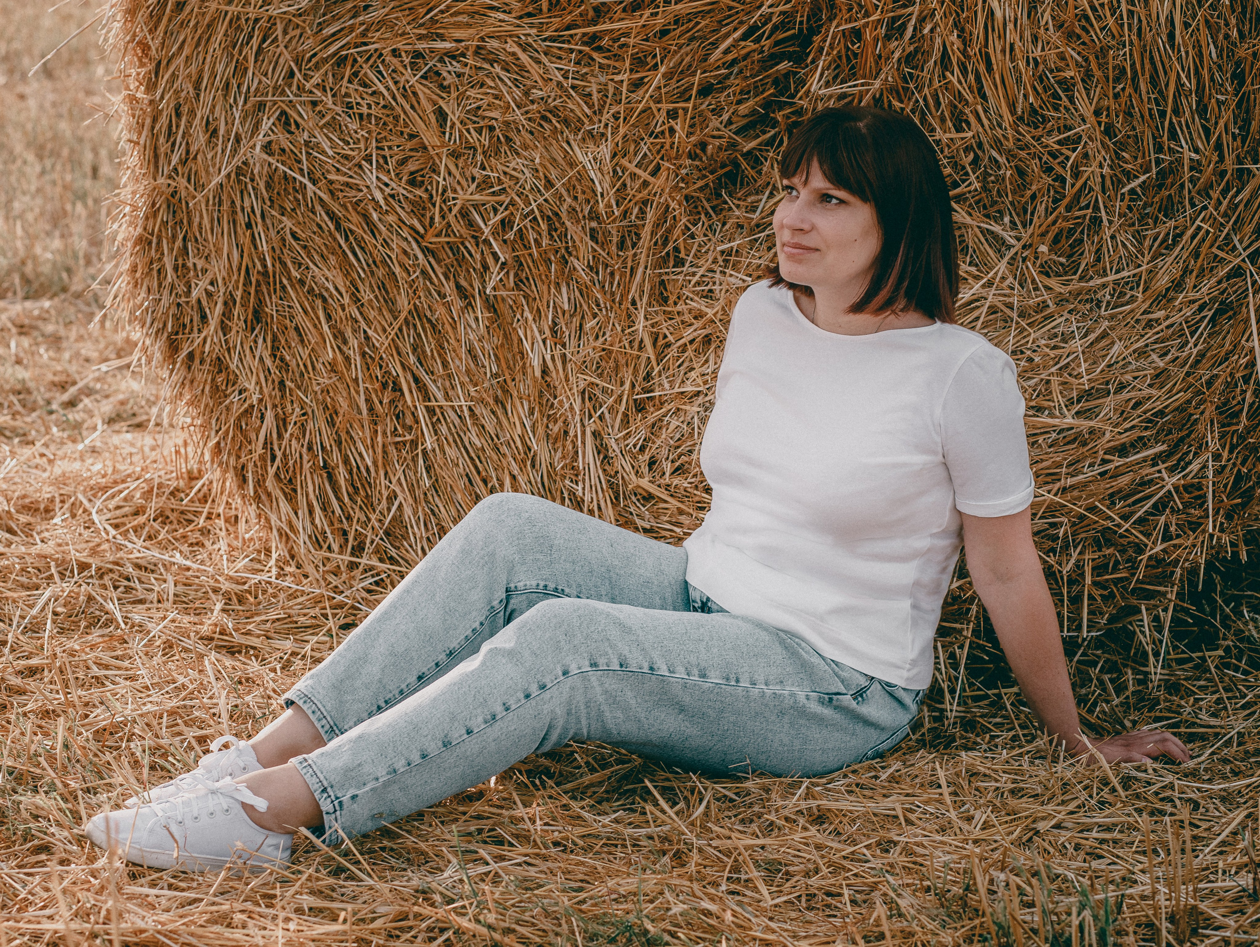 Марина_поле, стога. Фотограф Воронеж, Новая Усмань Мария Бублик