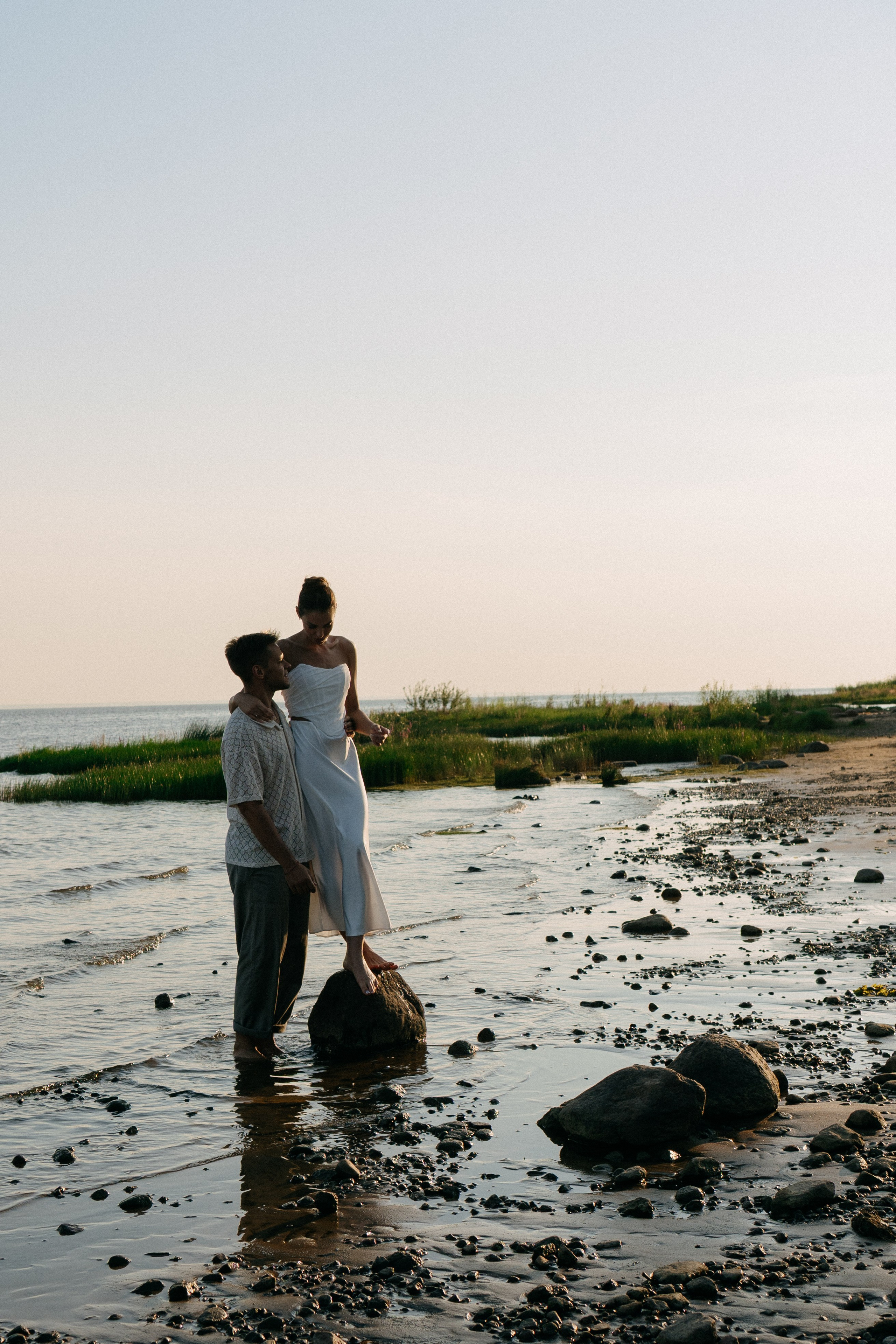 СВАДЕБНАЯ ФОТОСЕССИЯ ВЫЕЗДНОЙ ЦЕРЕМОНИИ (ФИНСКИЙ ЗАЛИВ). Профессиональный фотограф, Санкт-Петербург — Виктория Богомолова