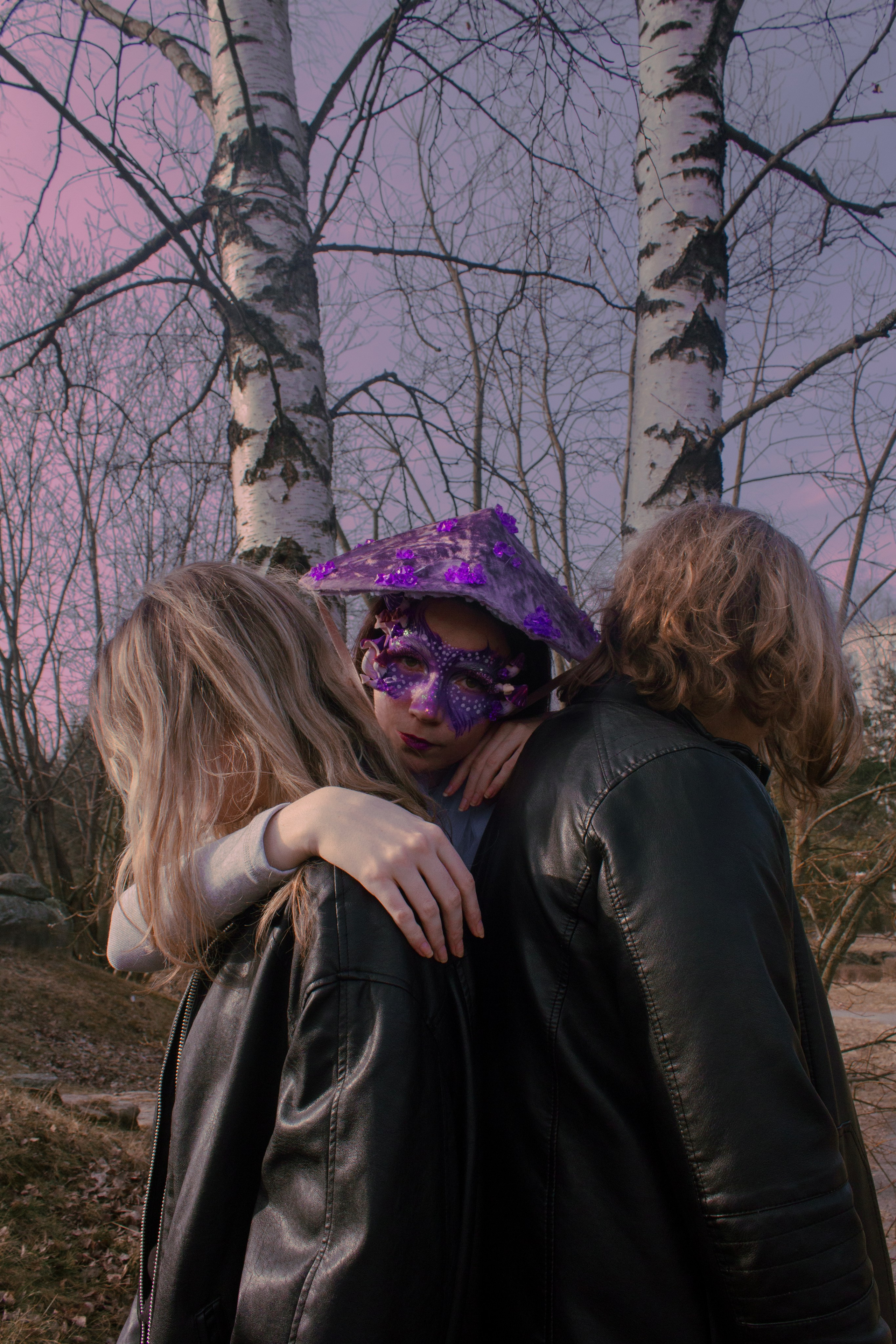 Яркий городской грибочек