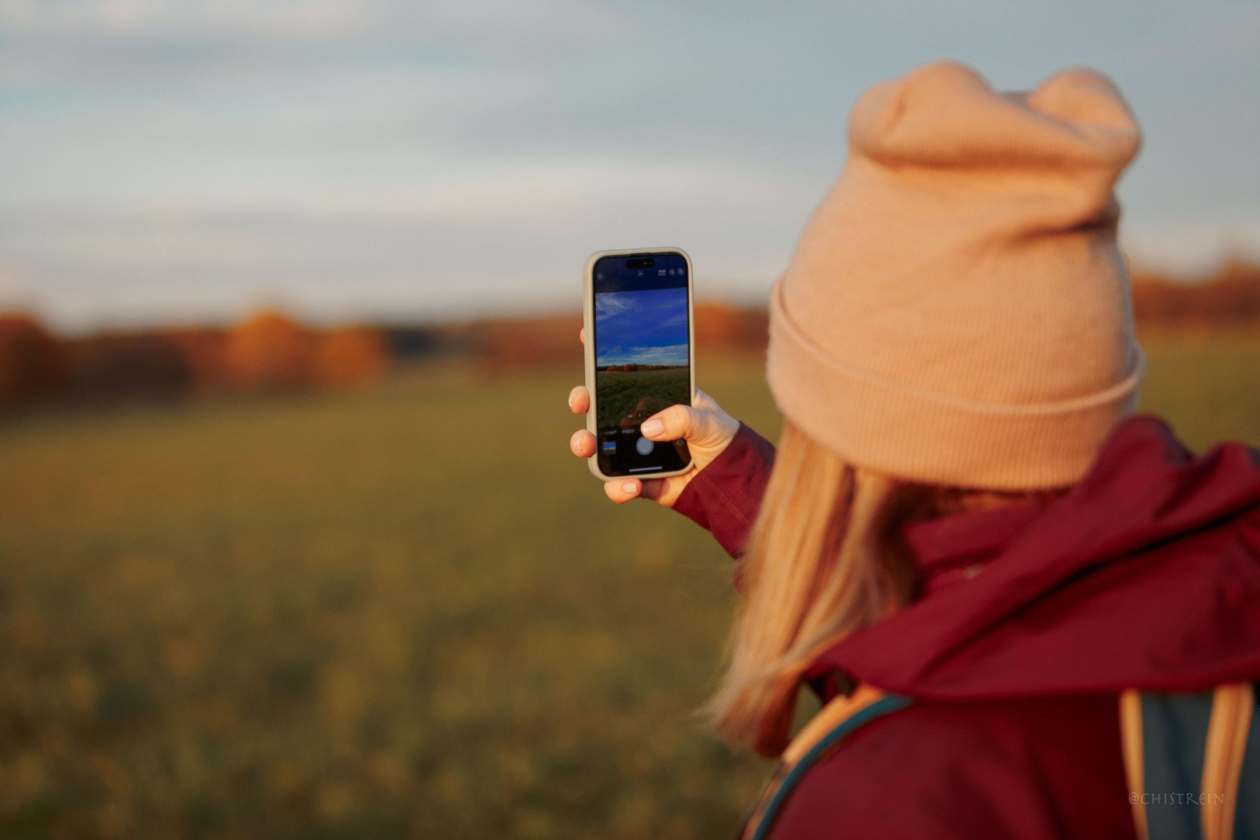 Октябрьский закат в полях. Алина и Лео. Фотограф-анималист Наталия Чистюхина в г. Сосновый Бор и ЛО