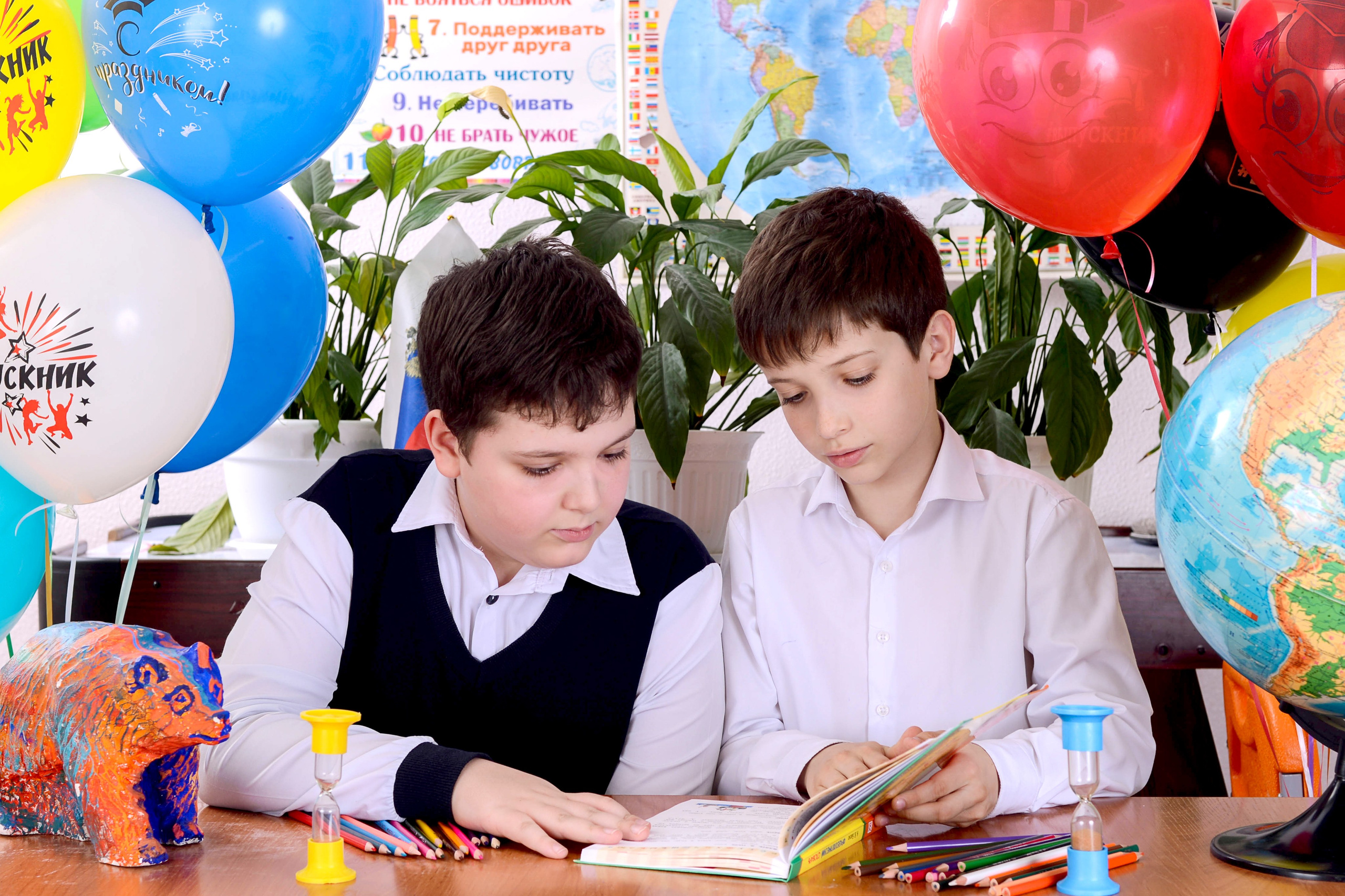 Фотографии в классе. Детская выездная фотостудия