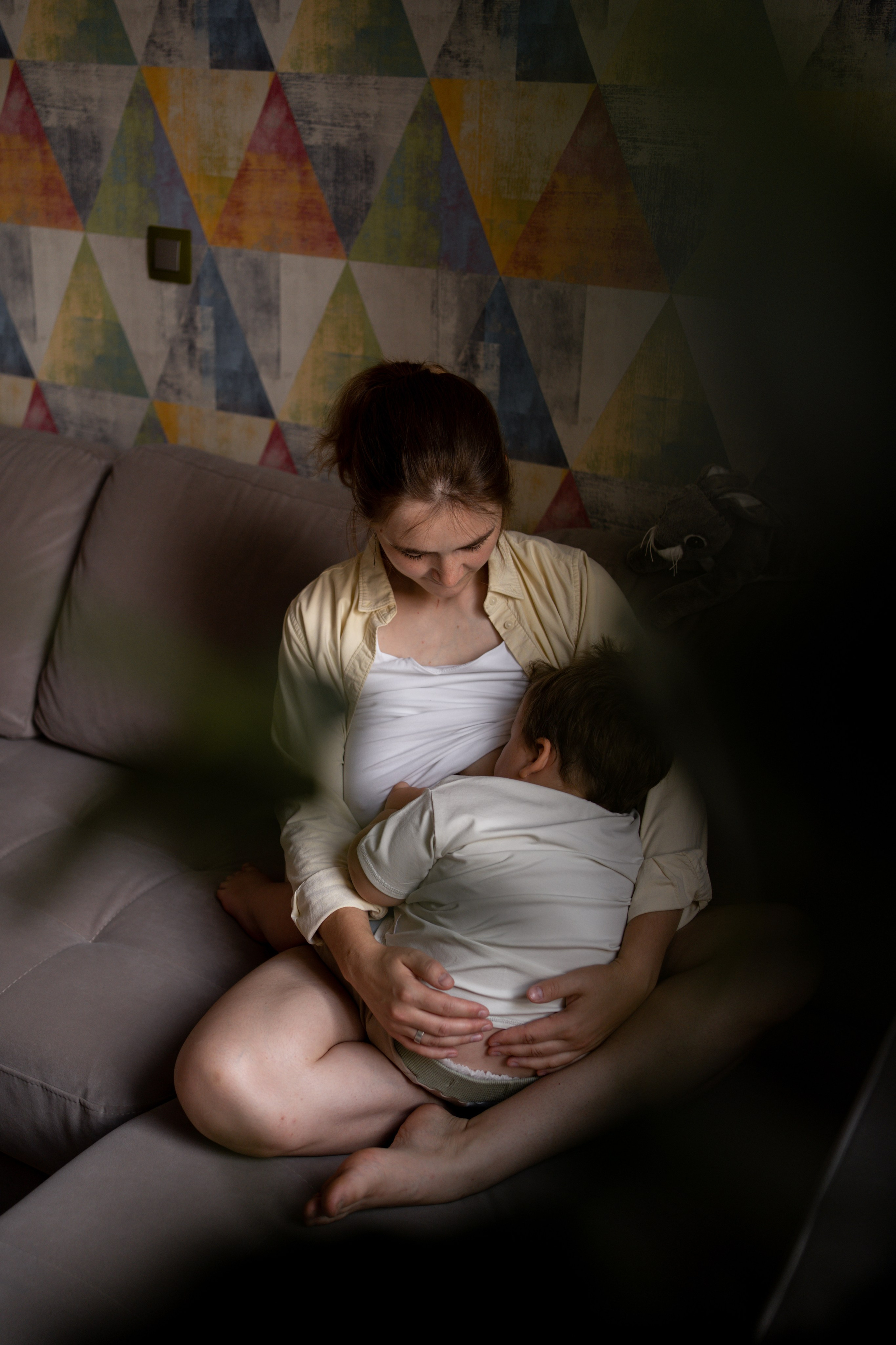 Алина и Дима. Фотограф грудного вскармливания в Москве Екатерина