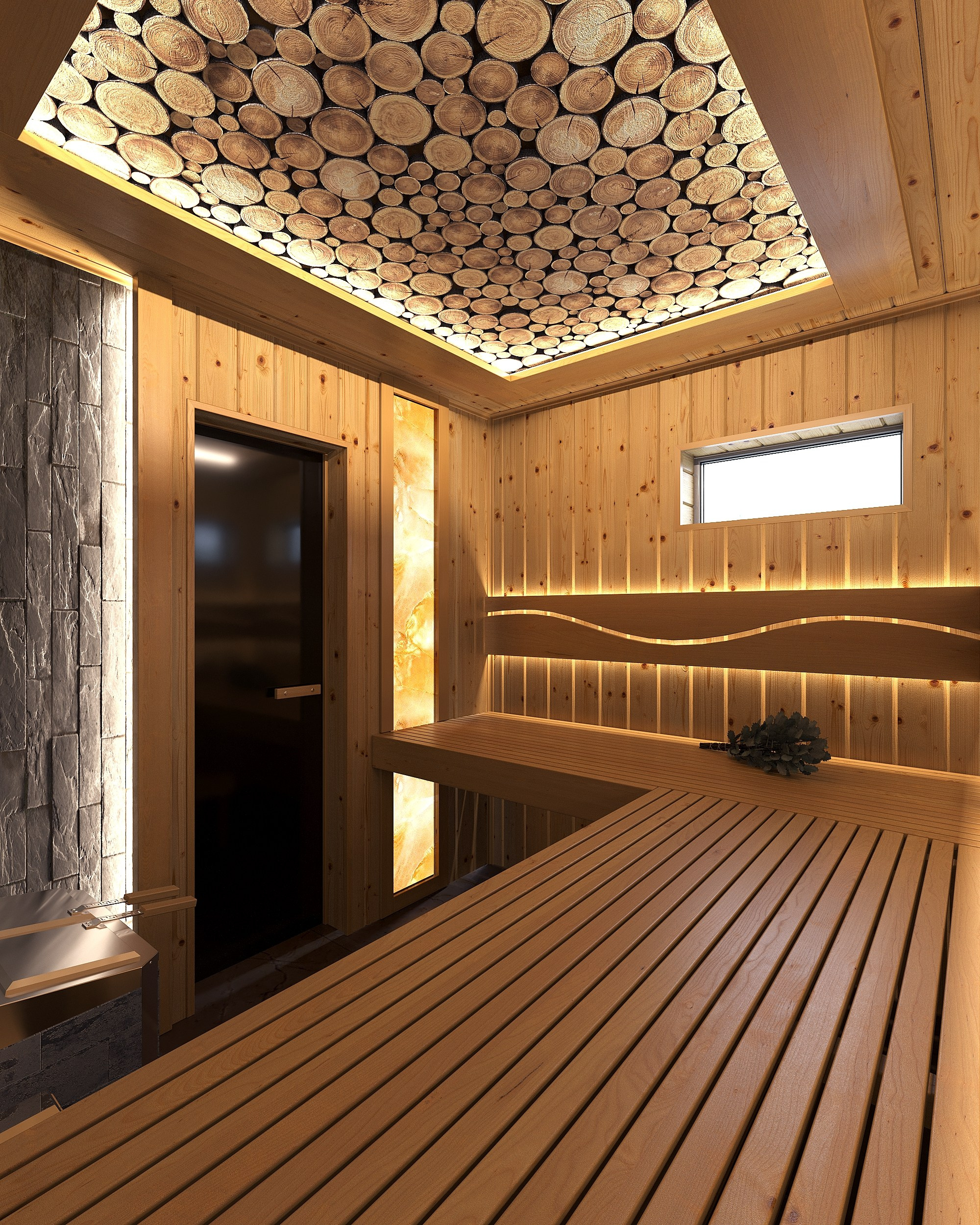 Баня. 3D визуализация