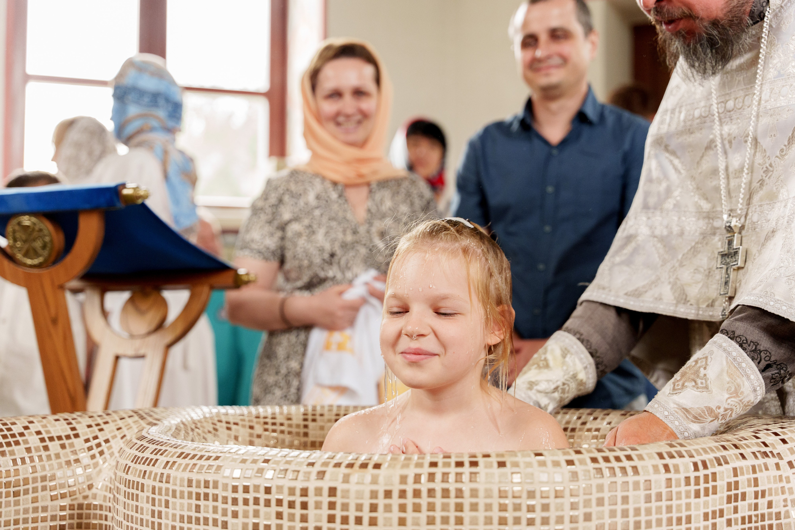 Крещение Полины. Фотограф Юлия Попова