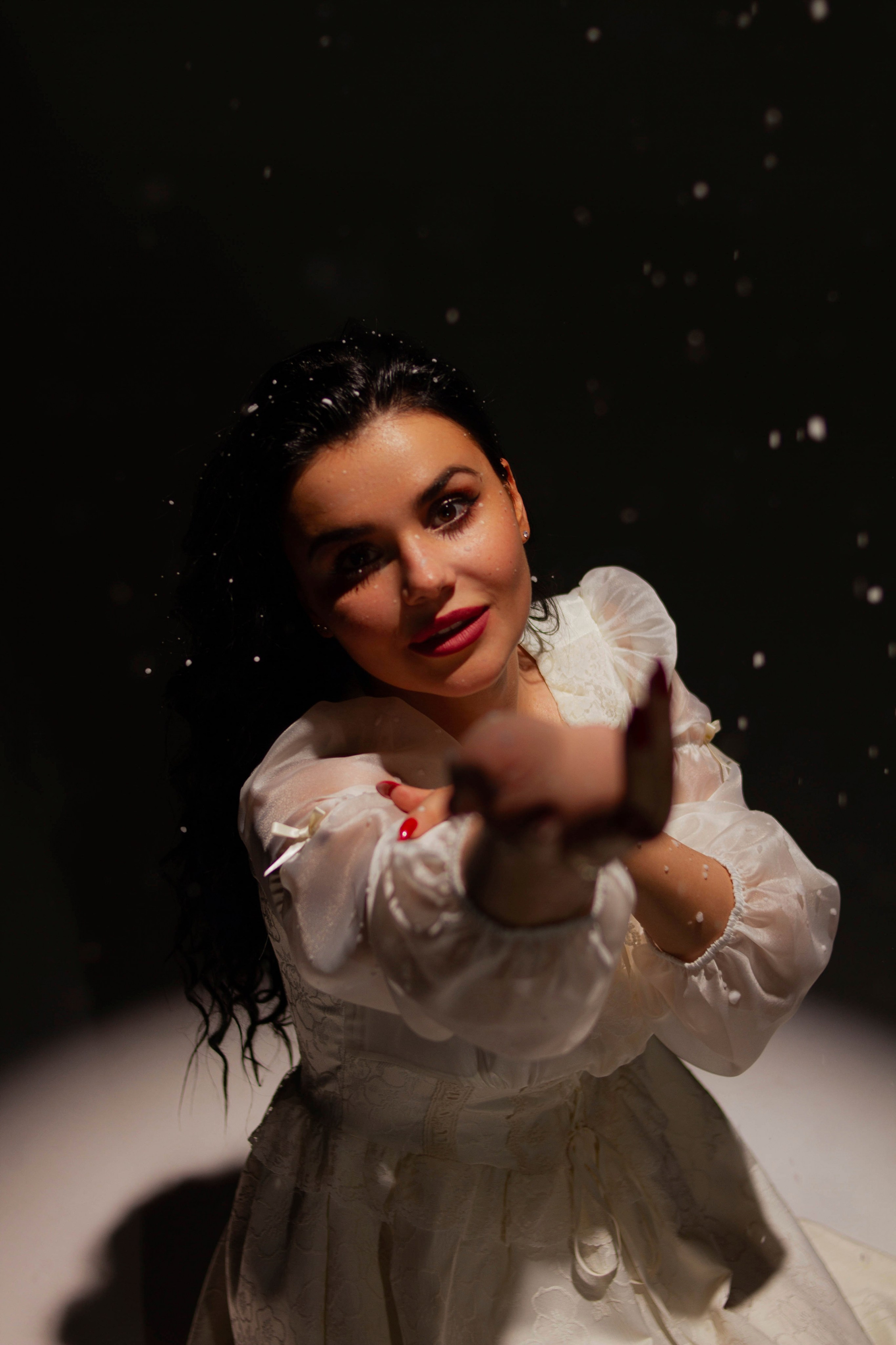 Снег в студии. Создадим шедевр? Виталина и её фотоискусство