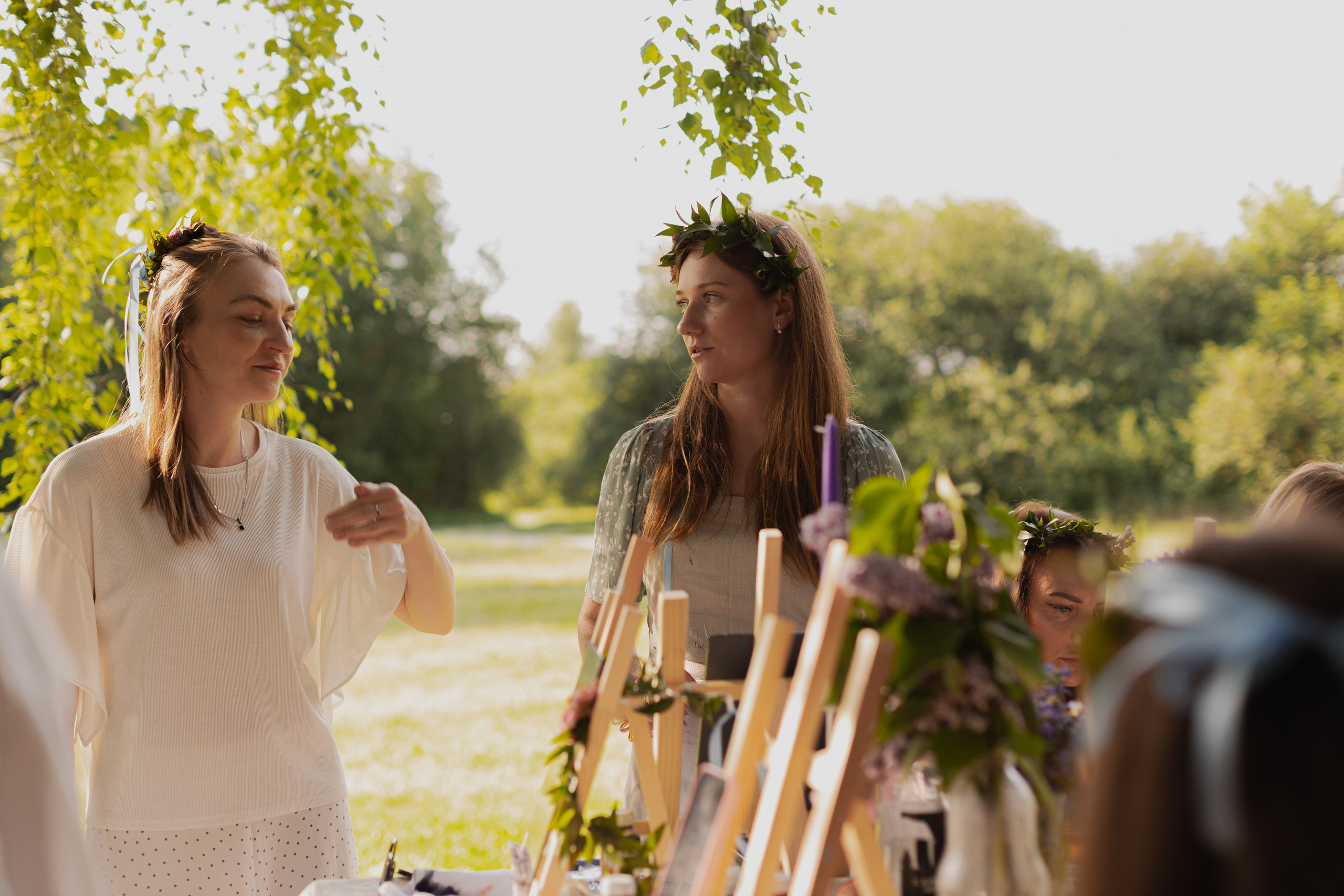 Мк Сирень на зеркале (девичник в парке). Анастасия Ракчеева Художник