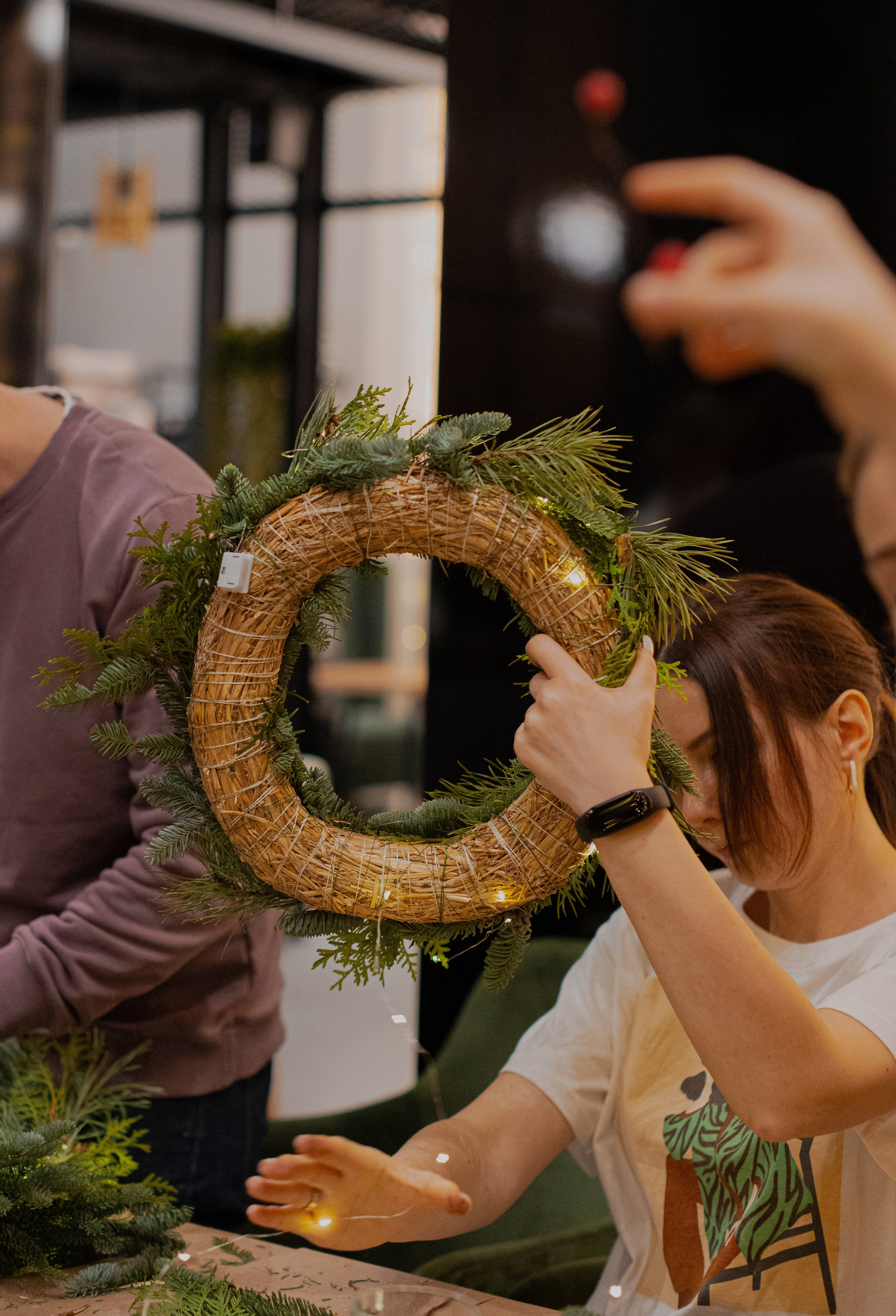 Мк Новогодний Венок. Анастасия Ракчеева Художник