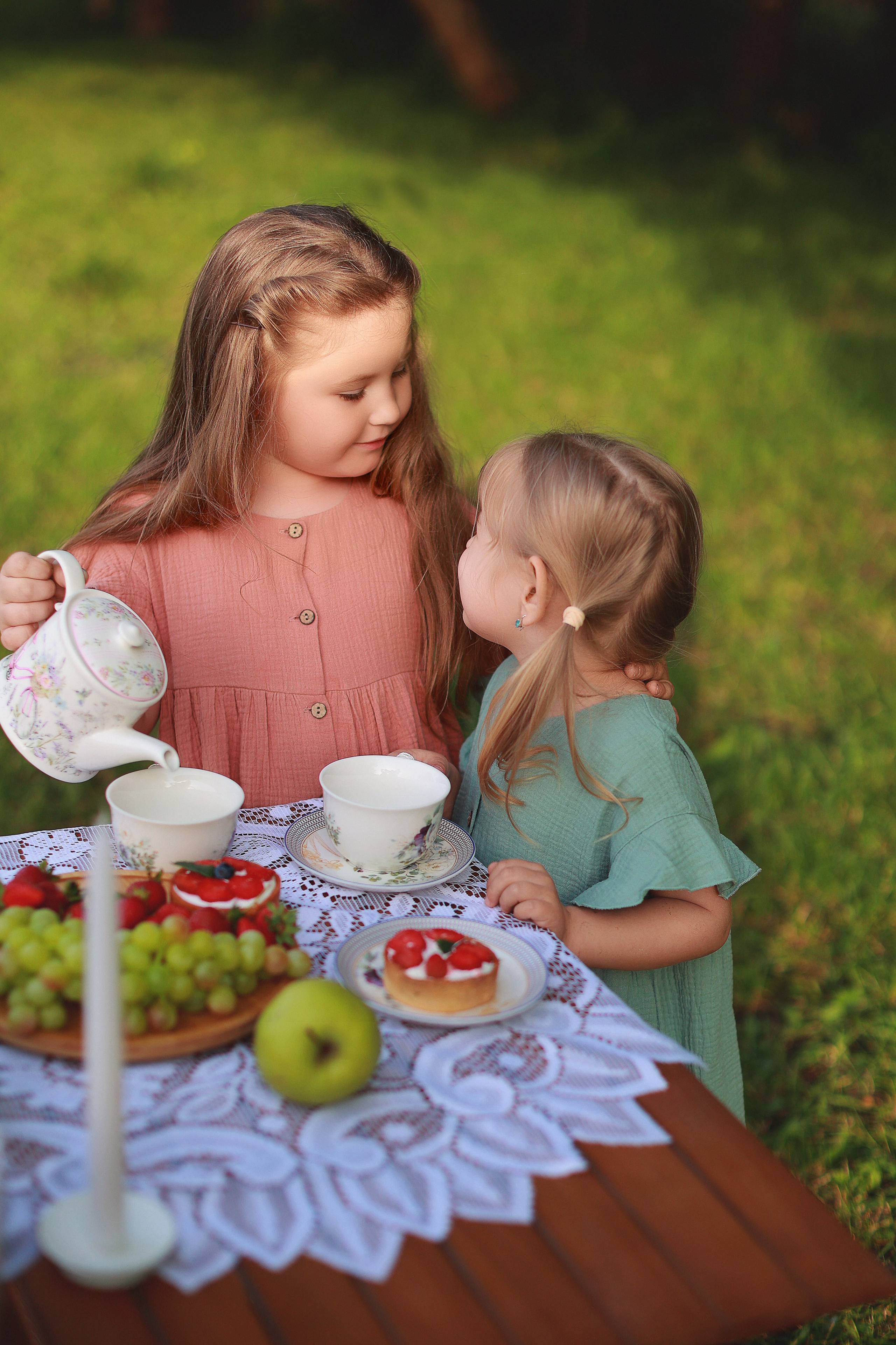 Чаепитие в парке. Детский семейный фотограф Краснодар
