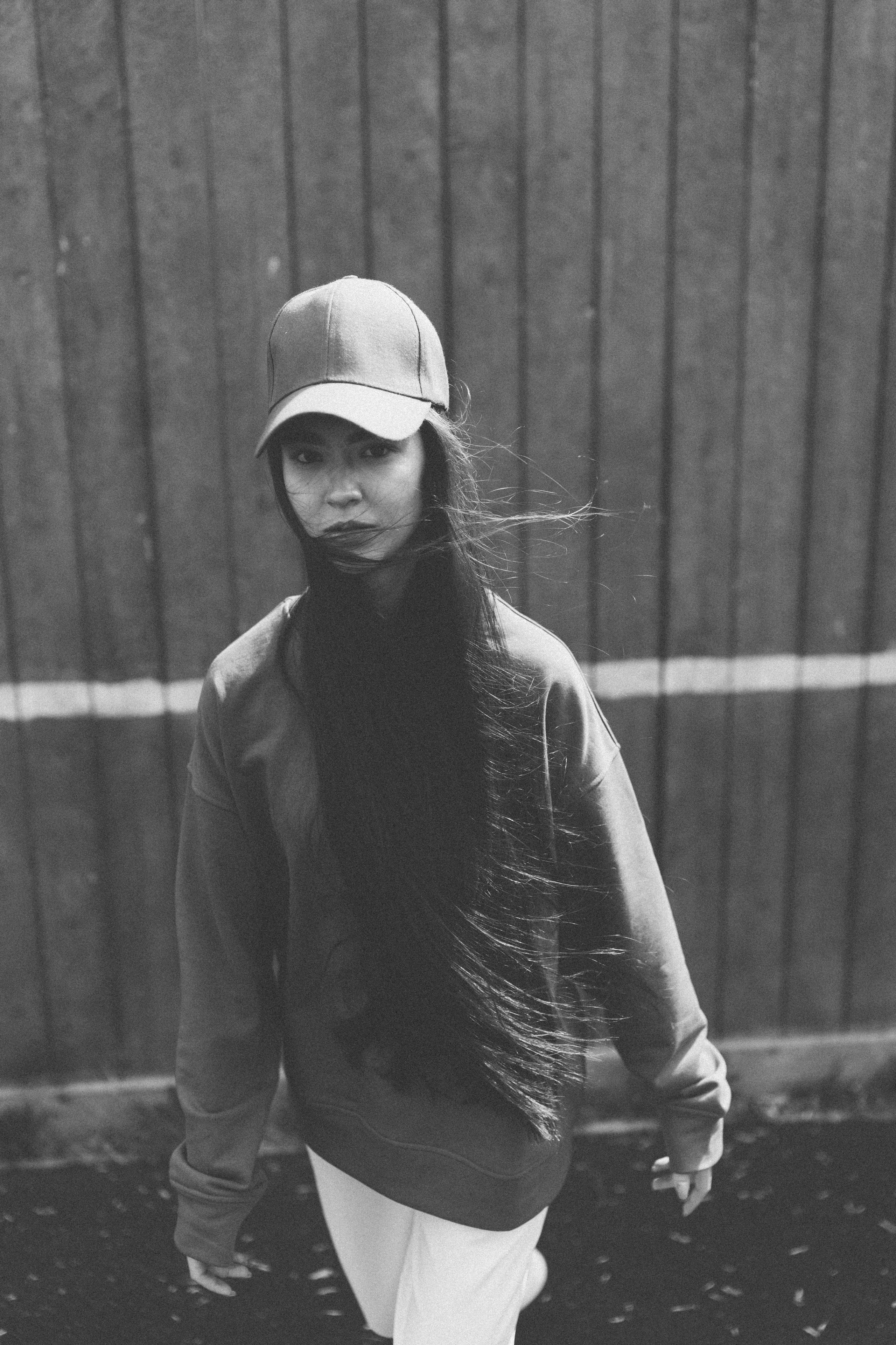 Tennis court with Farida. New York photographer RINAT SHAHMETOV in New York city