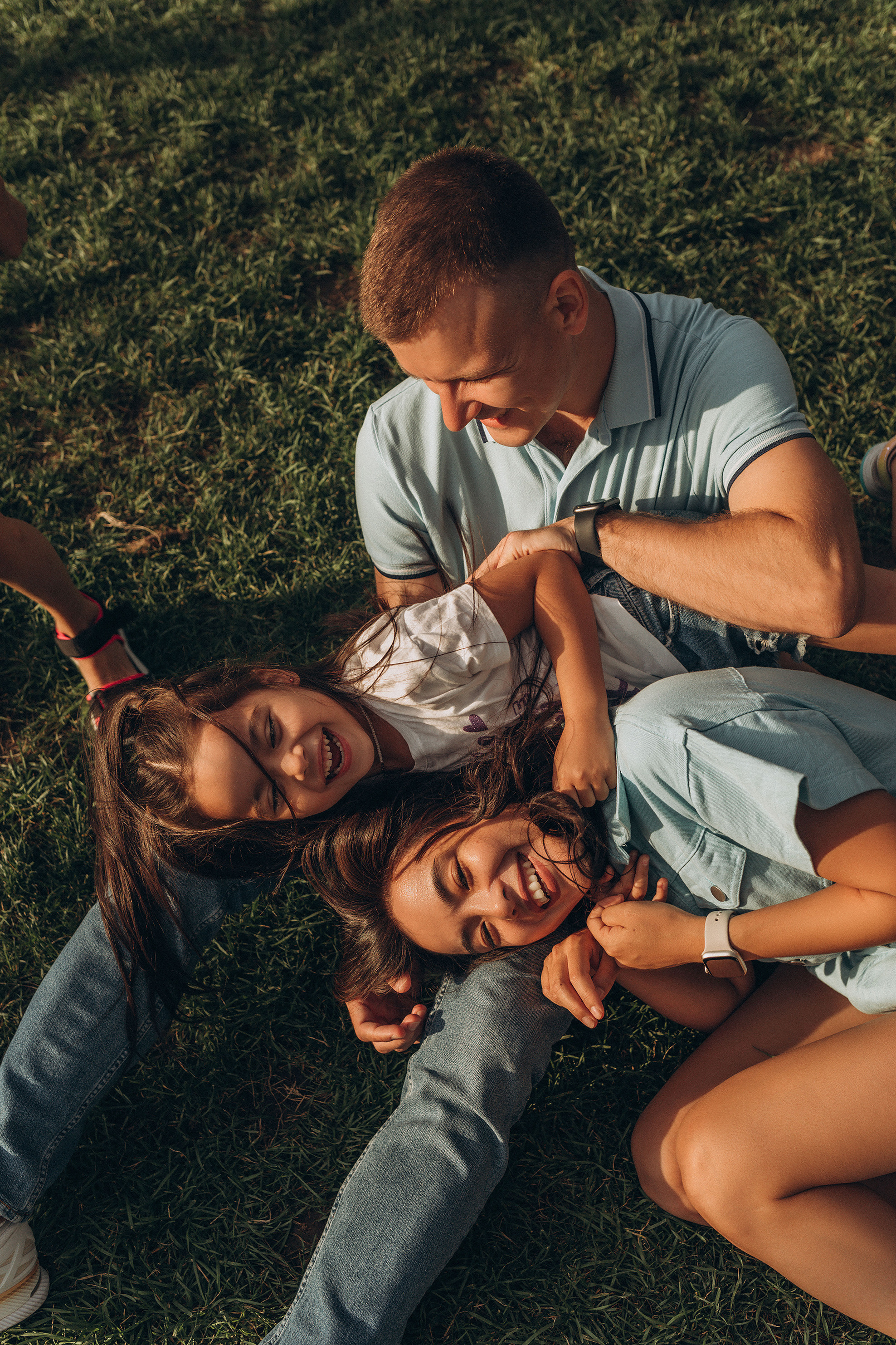 Анара и Дмитрий с девочками. Женский портретный фотограф в Москве Елена Разина