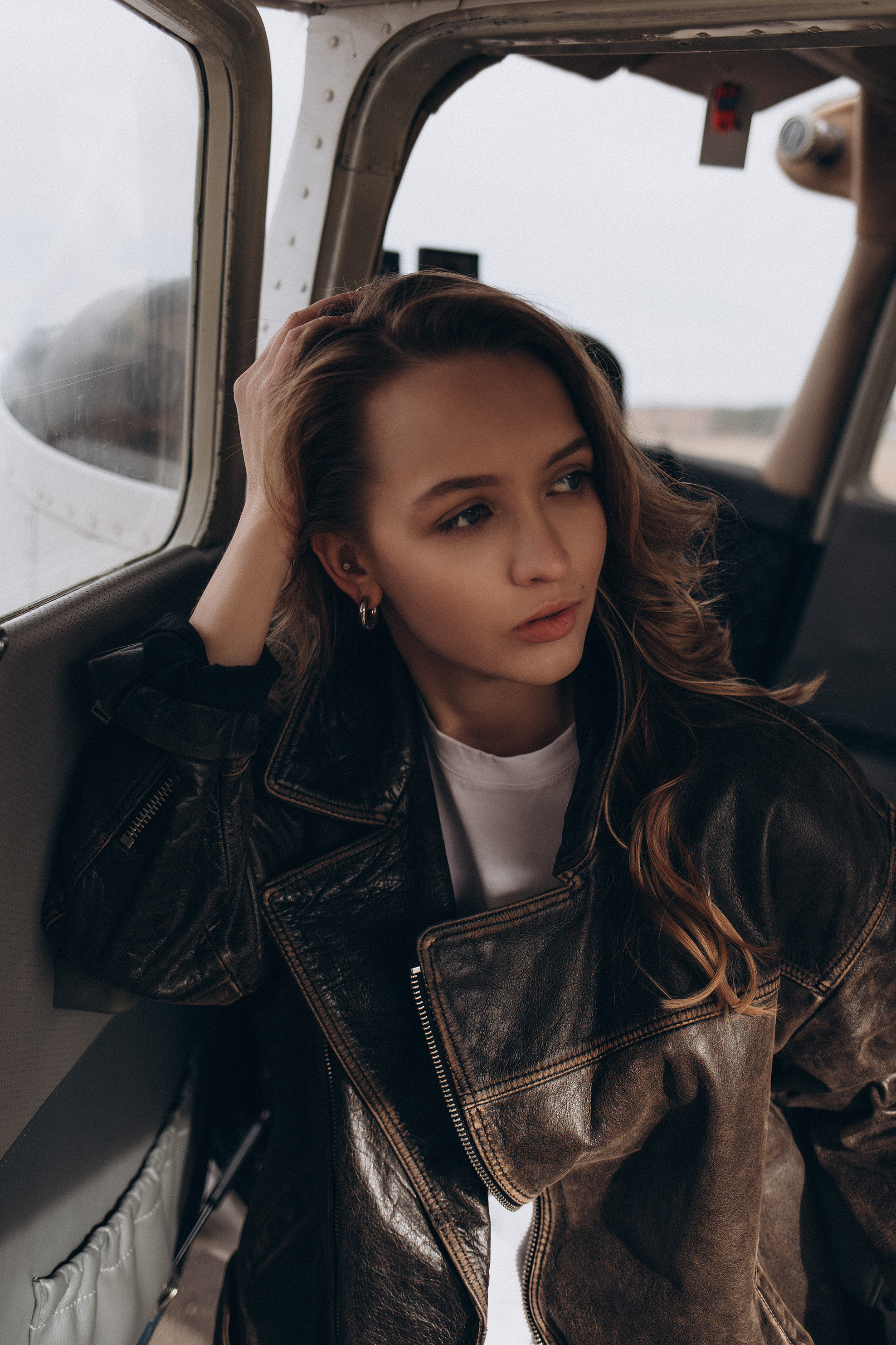 Анастасия. Аэродром Новинки. Женский портретный фотограф в Москве Елена Разина