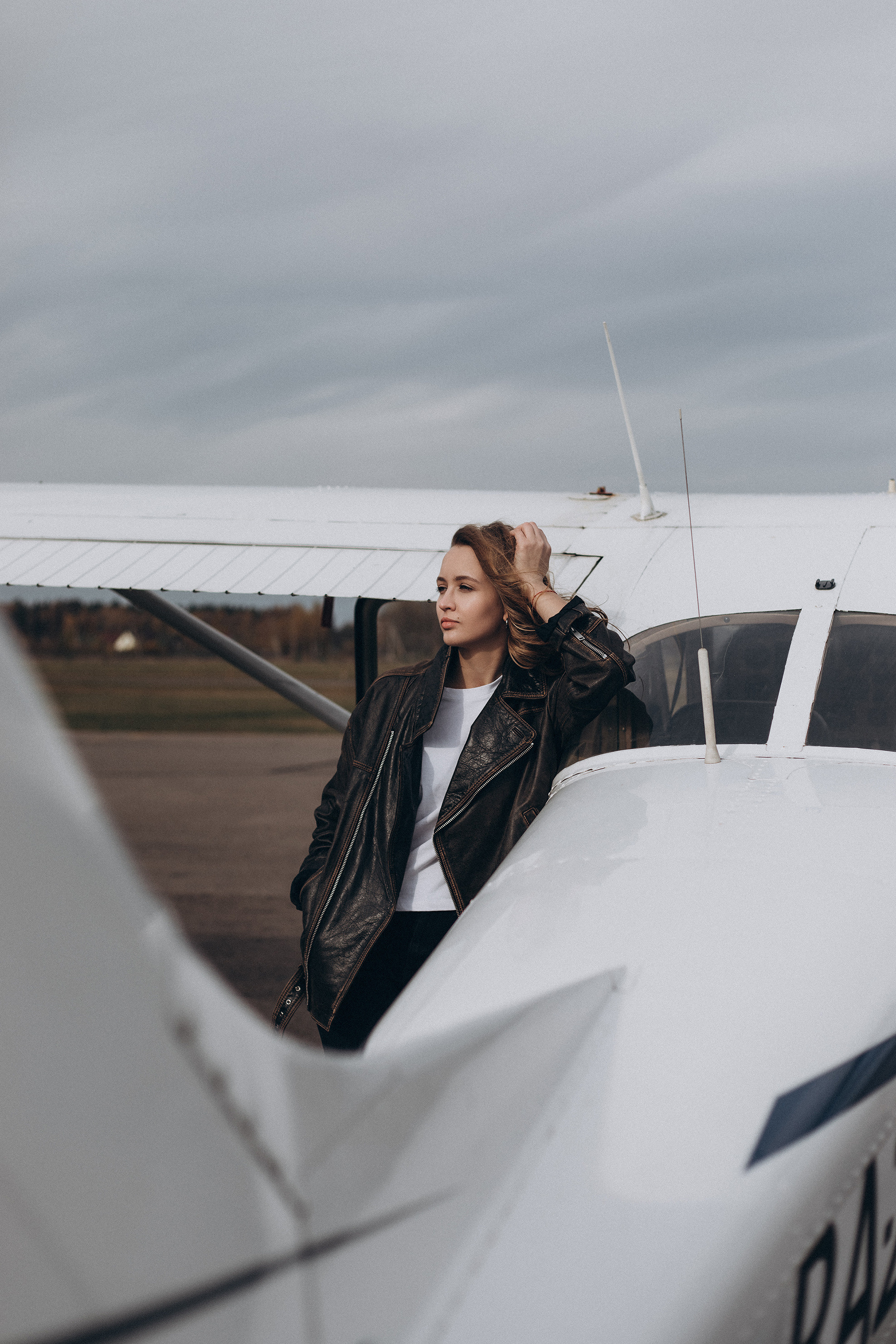 Анастасия. Аэродром Новинки. Женский портретный фотограф в Москве Елена Разина