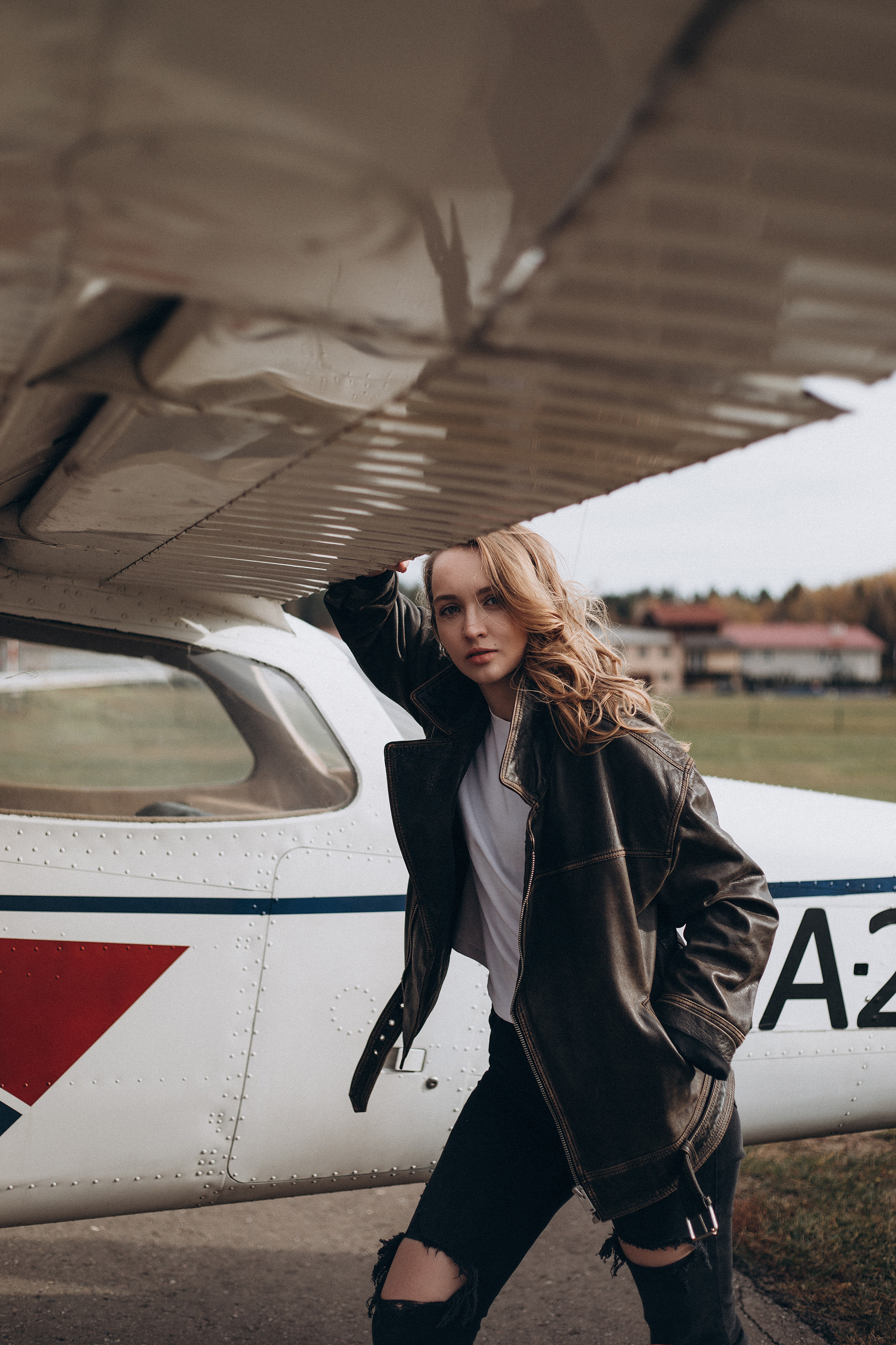 Анастасия. Аэродром Новинки. Женский портретный фотограф в Москве Елена Разина