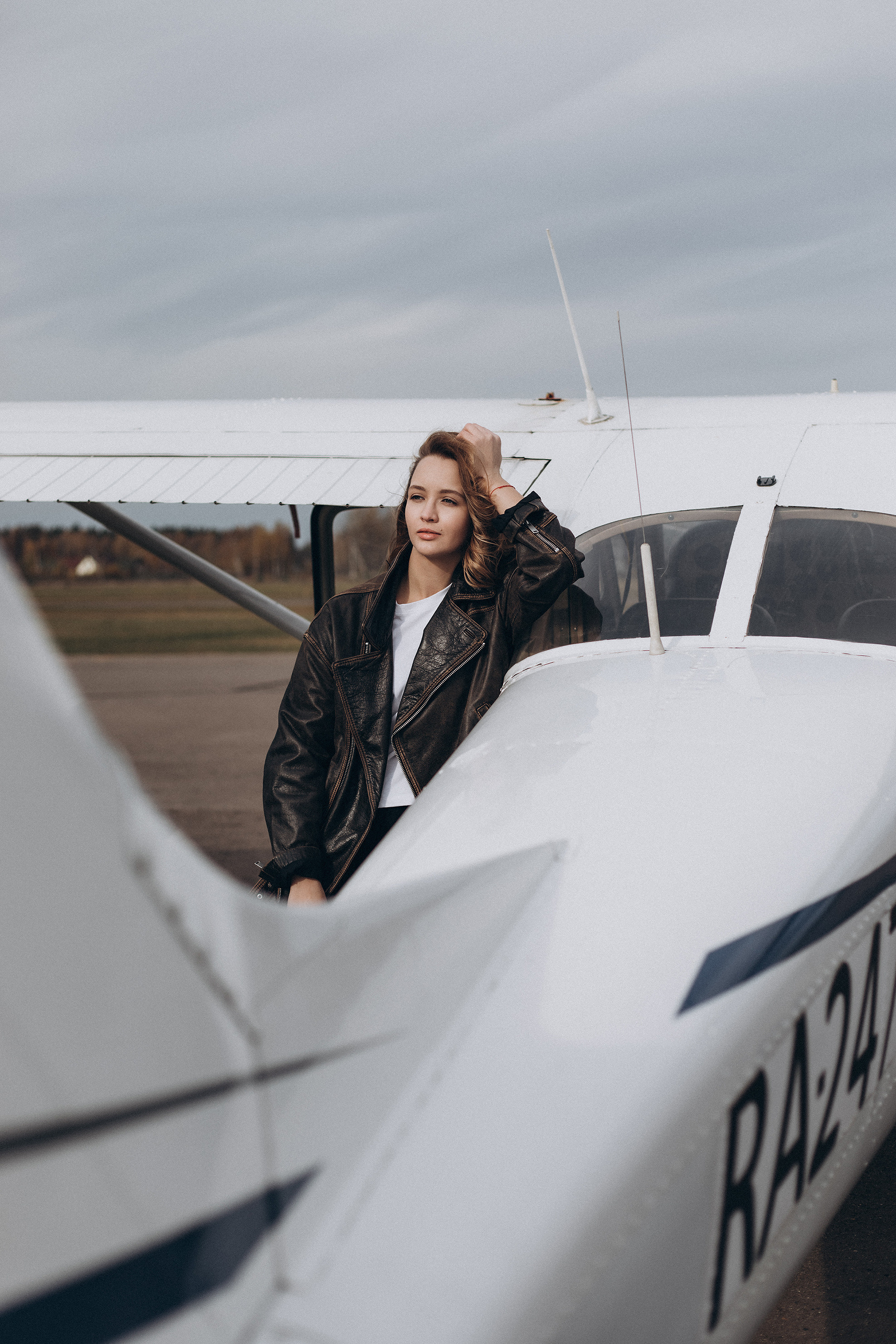 Анастасия. Аэродром Новинки. Женский портретный фотограф в Москве Елена Разина
