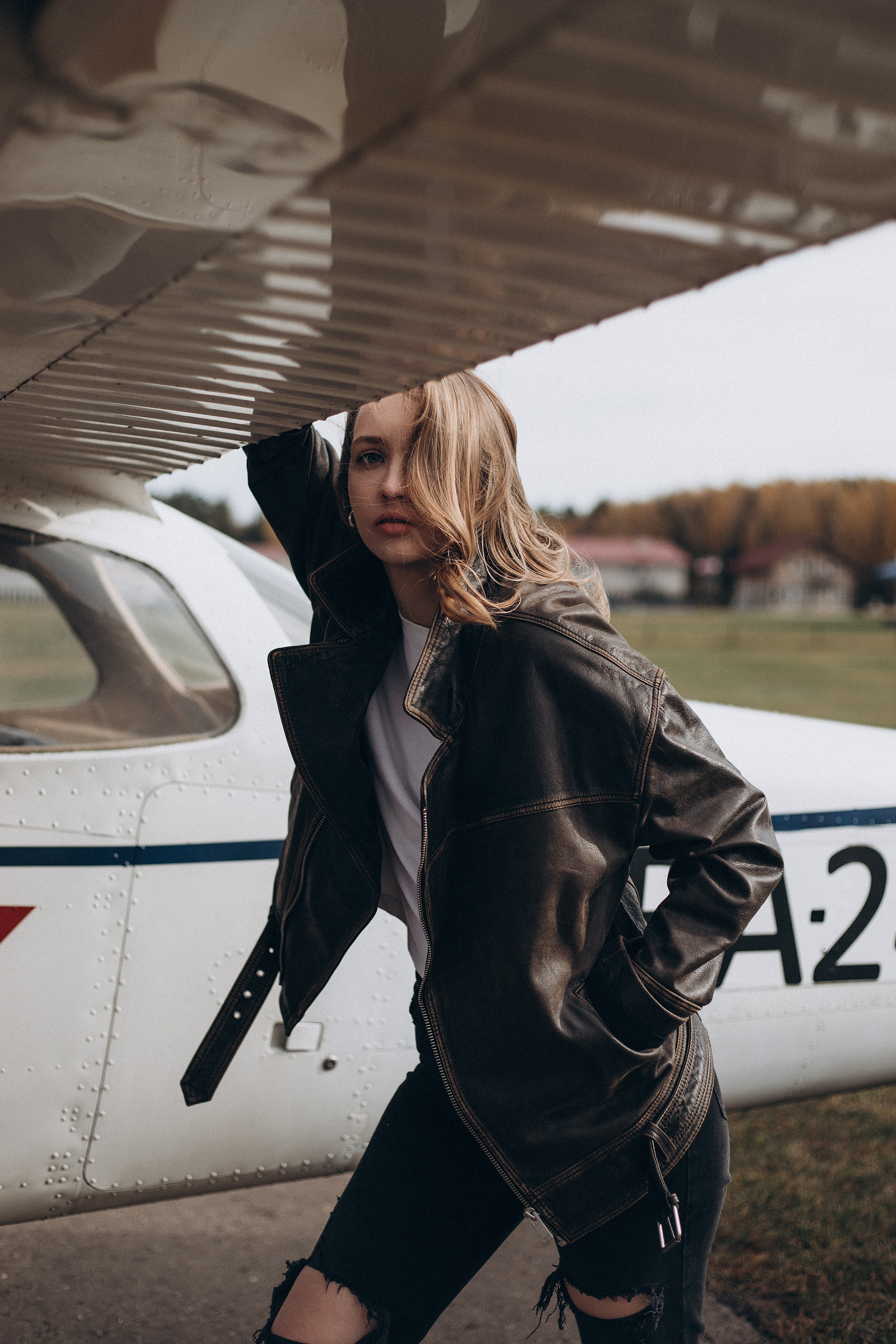 Анастасия. Аэродром Новинки. Женский портретный фотограф в Москве Елена Разина