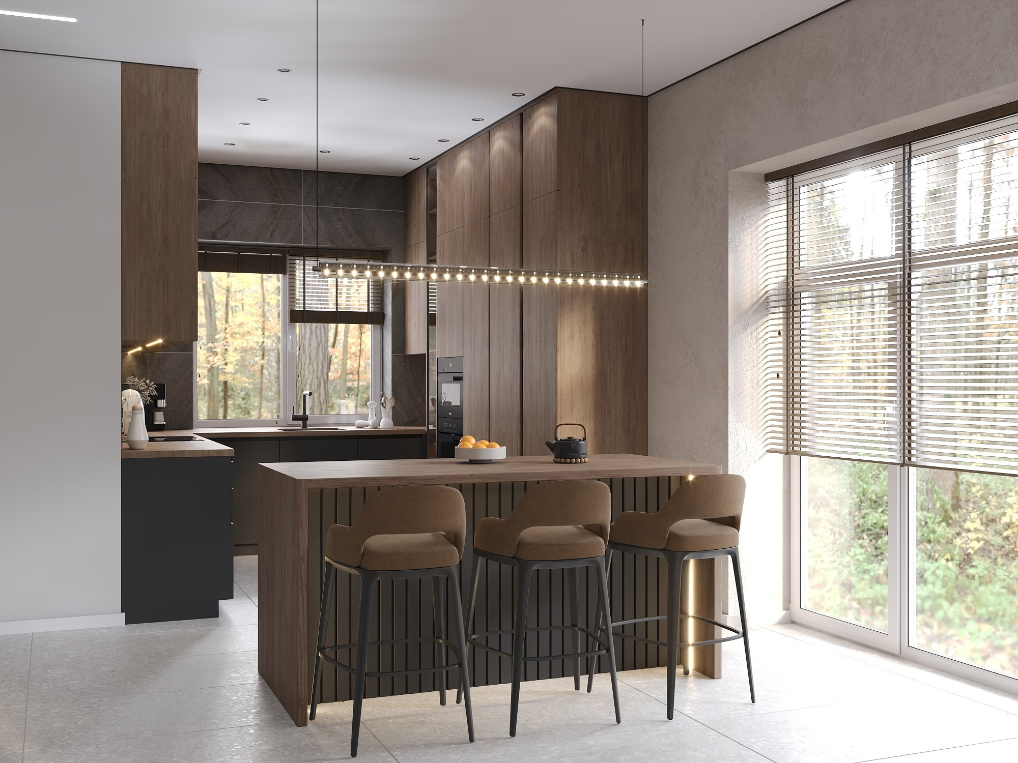 Пос. Береговой жилой дом 135 м². БК студия дизайна интерьера