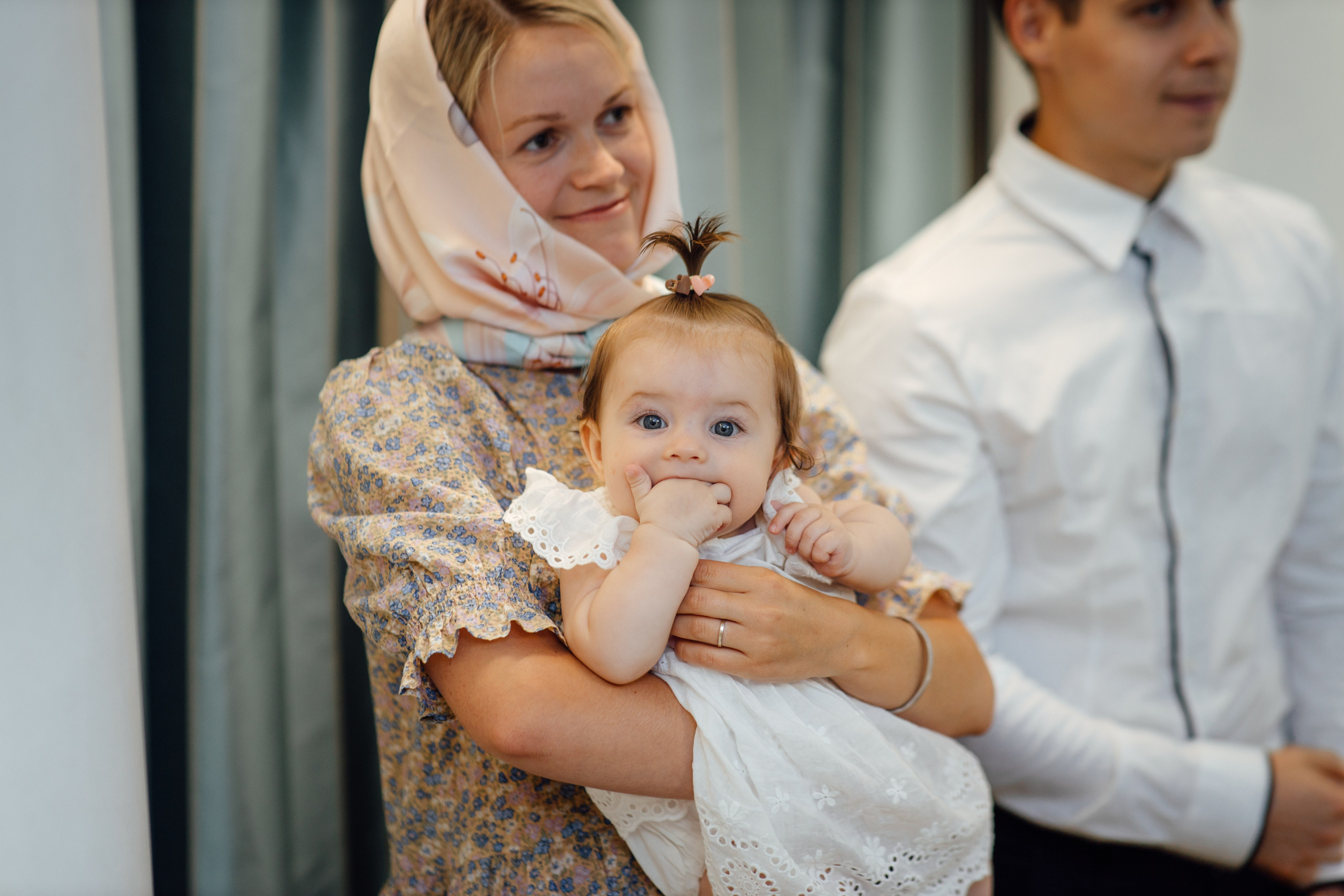 Крещение Аделины, храм Святой Троицы, июль 2024