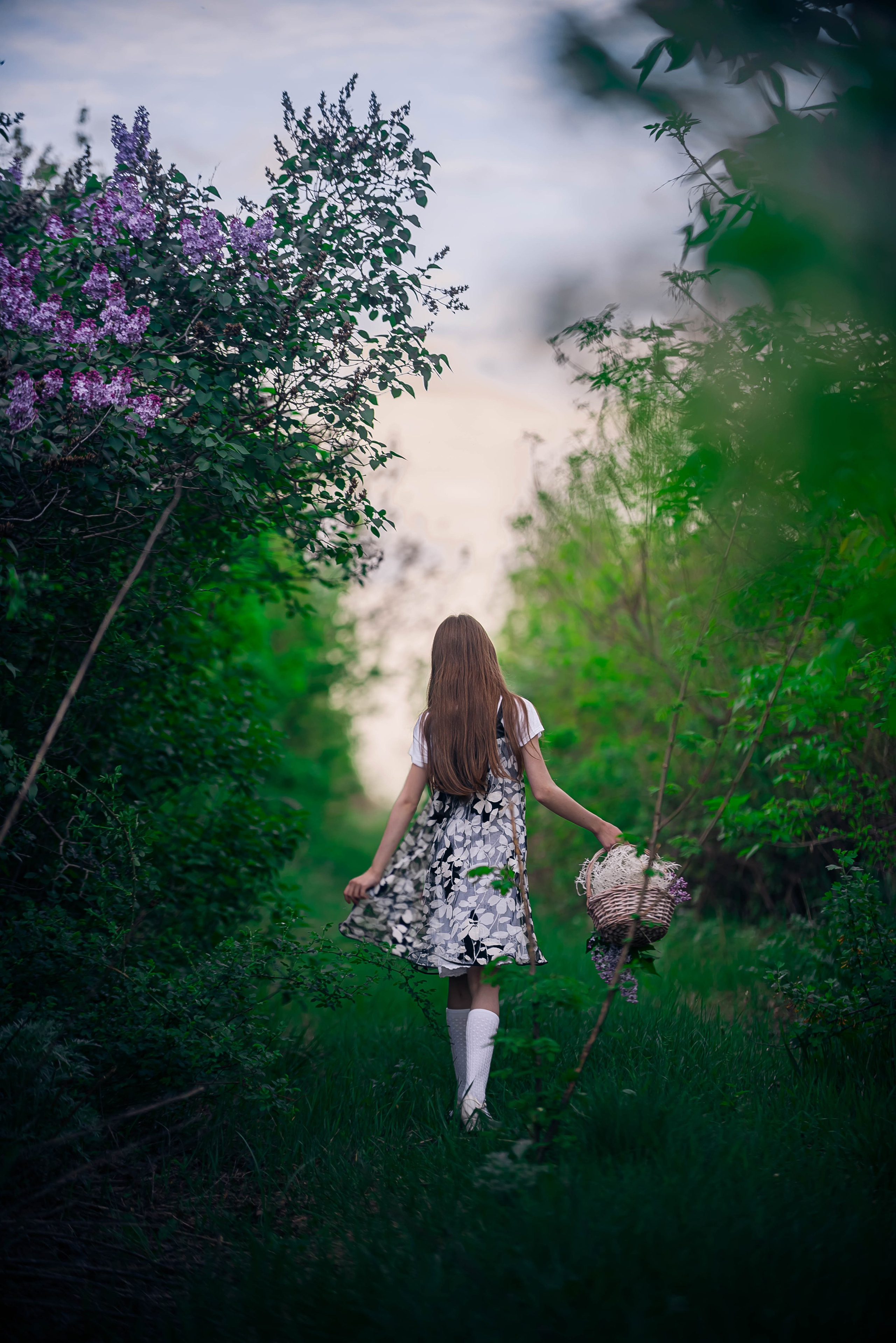 Анютка в сиреньке. Арт-фотограф Евгений Матвиенко