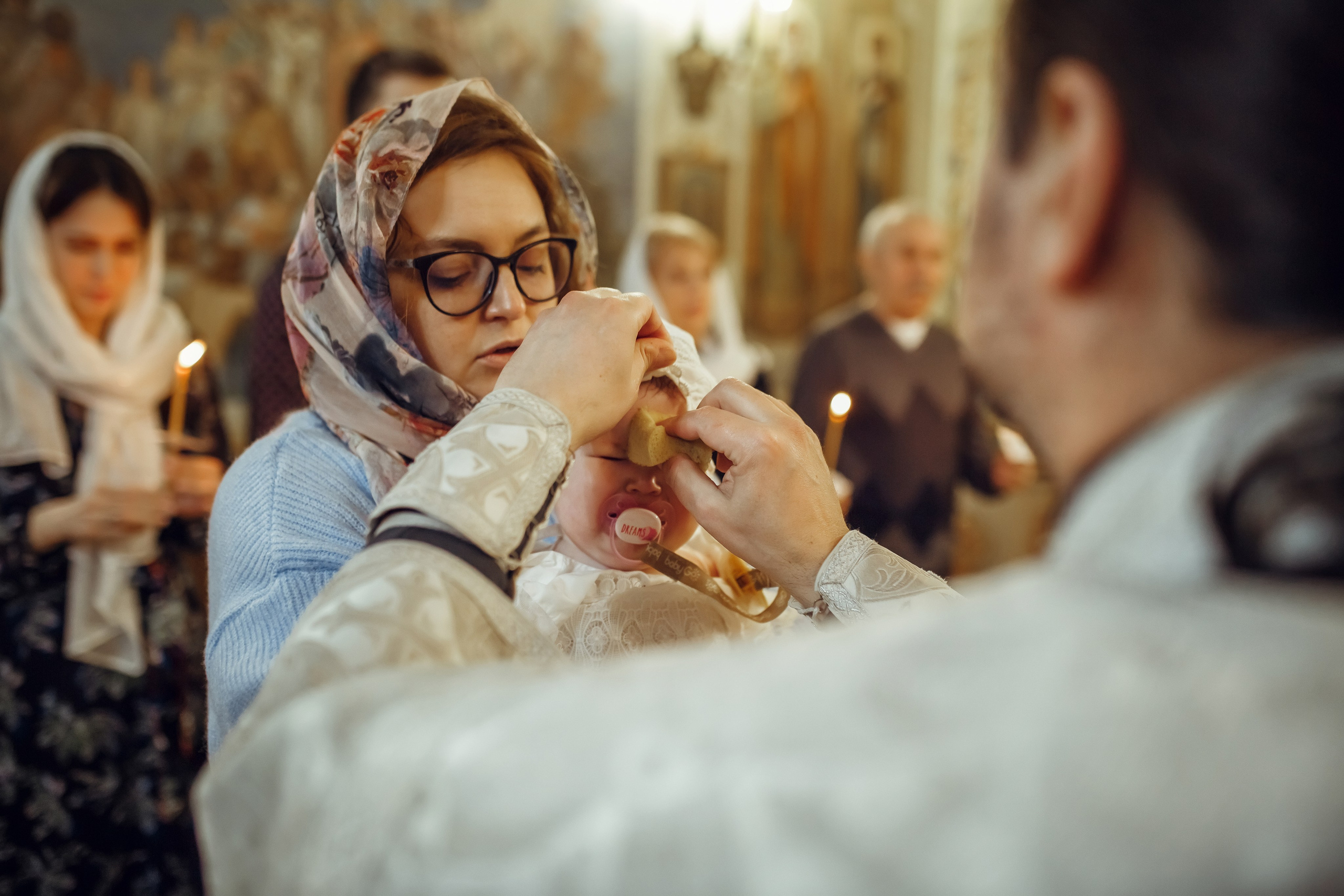 Крещение Валерии. Фотограф на Крещение, семейный фотограф в Москве