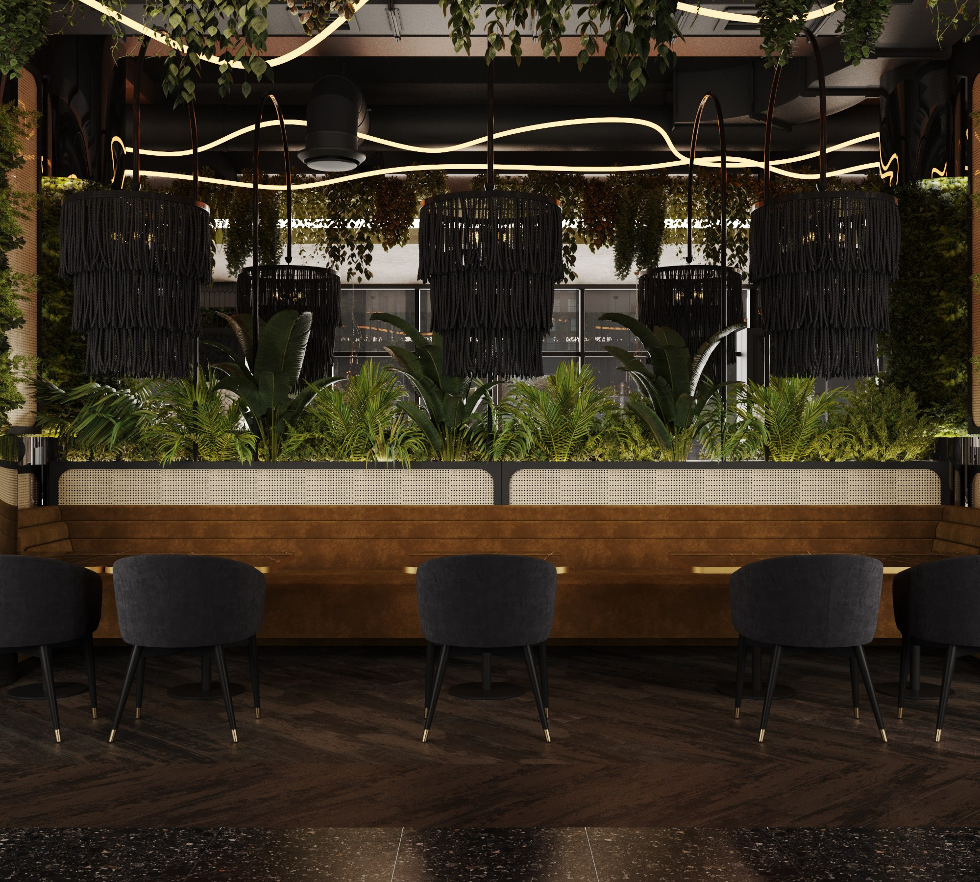 Проект Ресторан. Интерьерная 3D Визуализация
