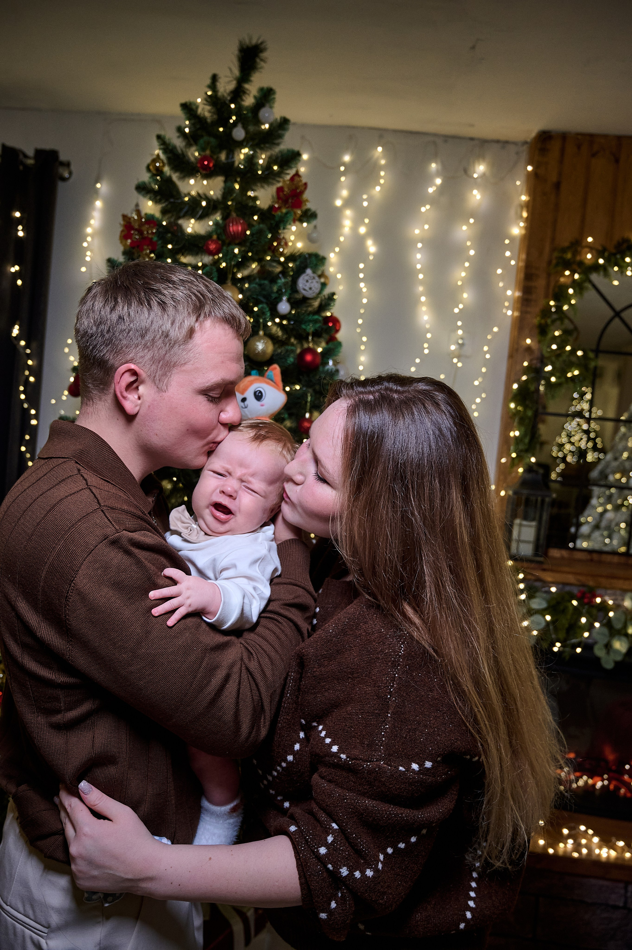 Новогодняя семейная фотосессия в Новокузнецке — семья Фетисовых