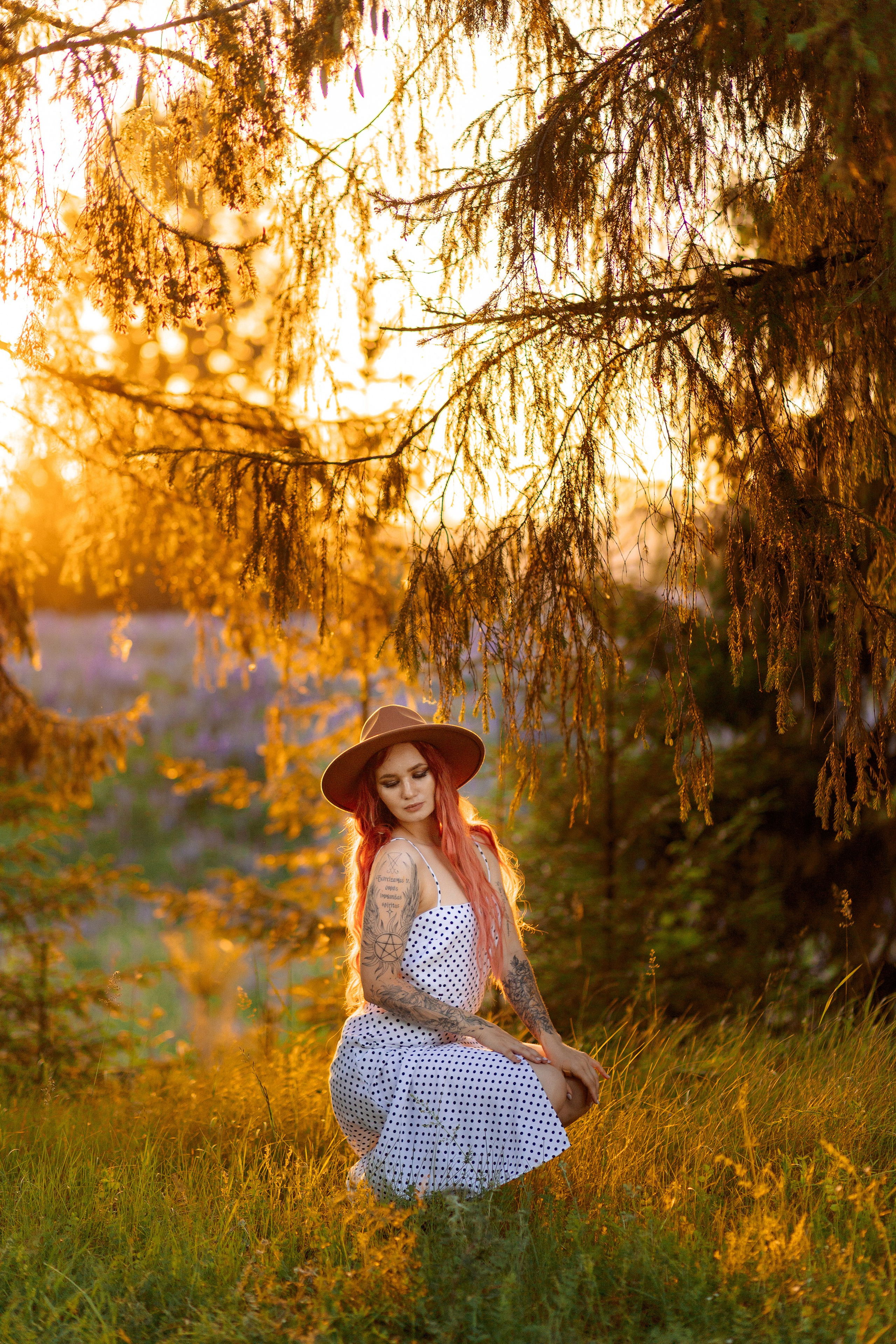 Люпиновая Фотосессия на закате. Профессиональный фотограф в Ижевске Леша Петров