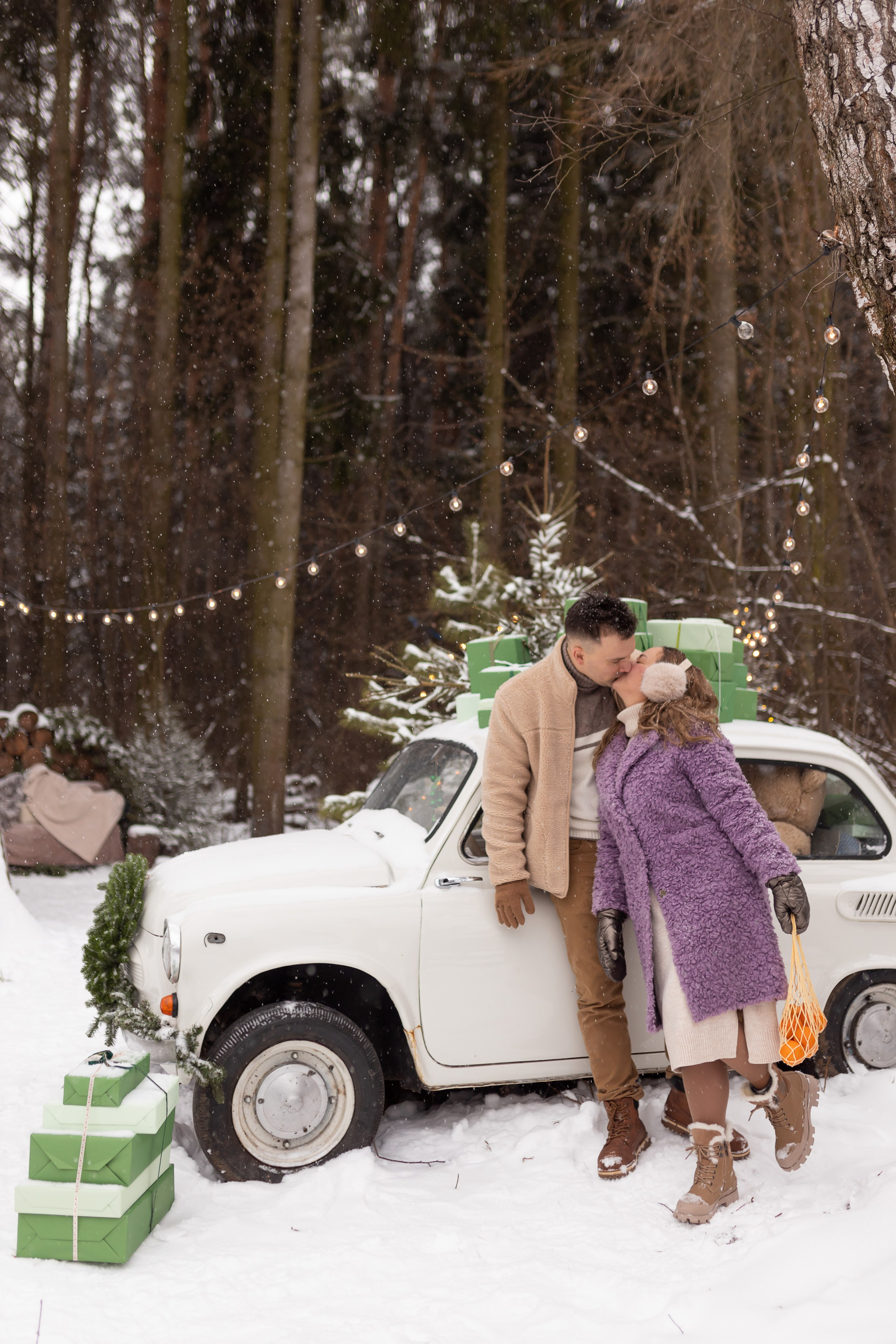 Первый снег в Декабре 2024. Семейный и детский фотограф в городе Подолск МО Крылова Ирина