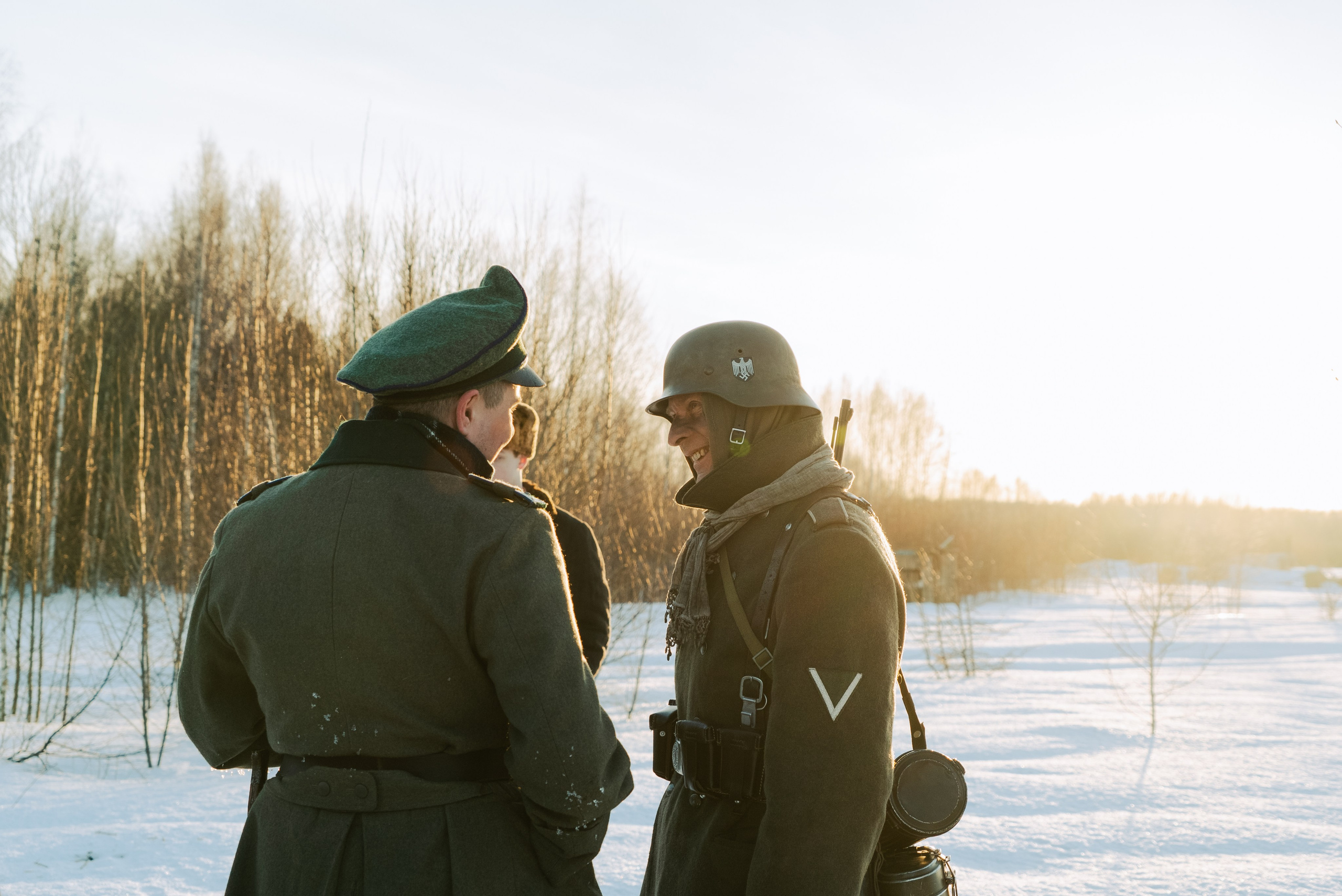 На съемках фильма «Июньская полынь». Мария Колесникова