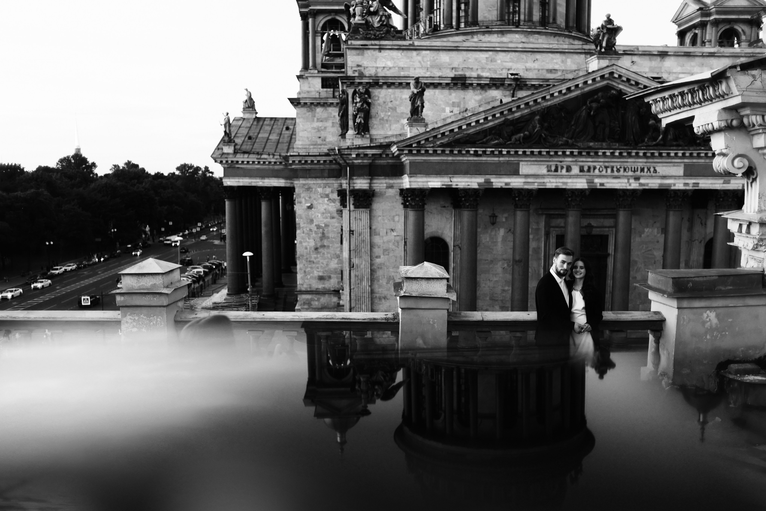 Волшебный вид на Исаакиевский собор. Свадебный и love story фотограф в Санкт-Петербурге (Спб) Natali Iva