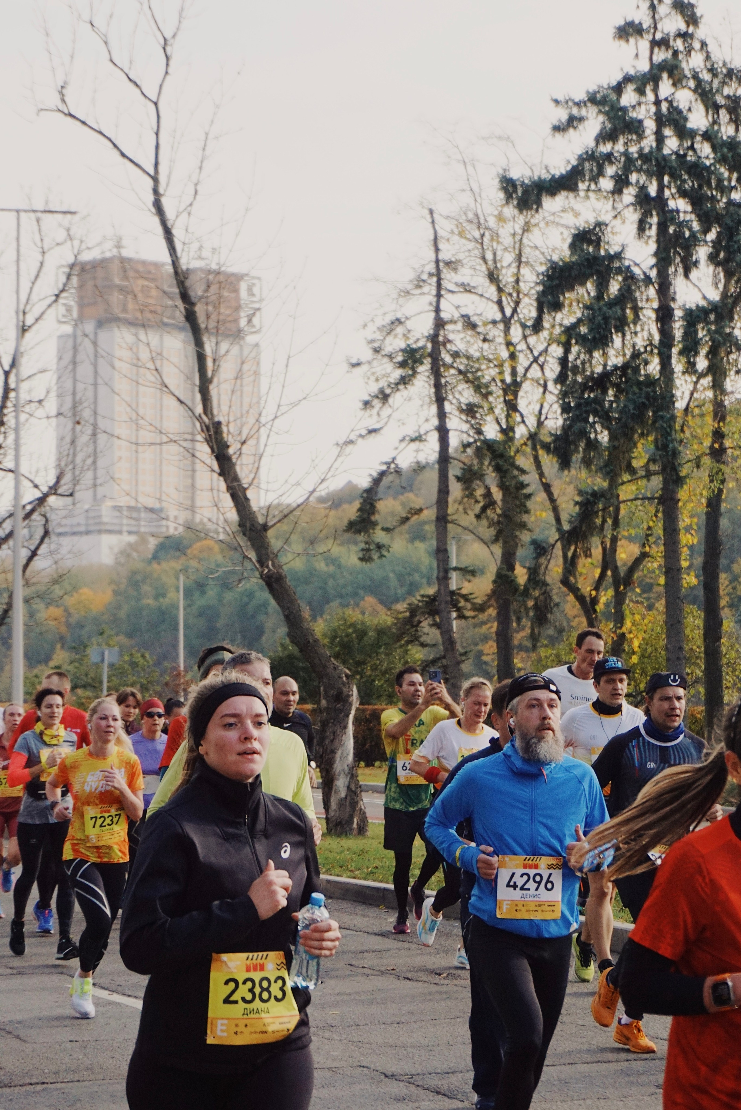 Московский марафон. Татьян гертье